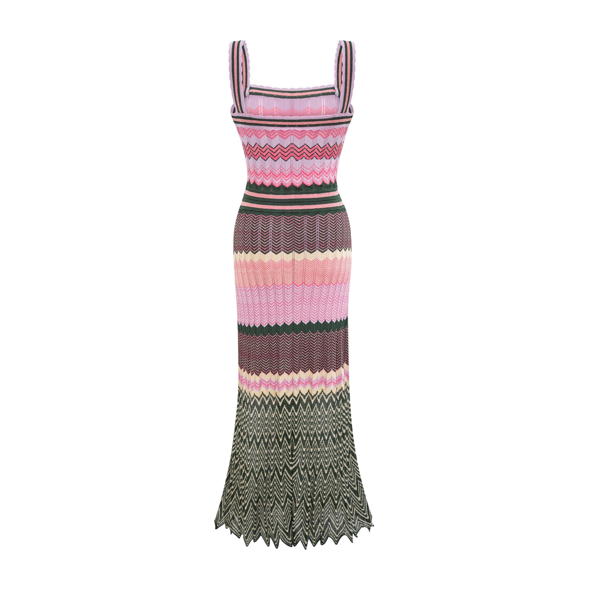 Daphné contrast-color knitted midi dress (Final Sale-US Only)