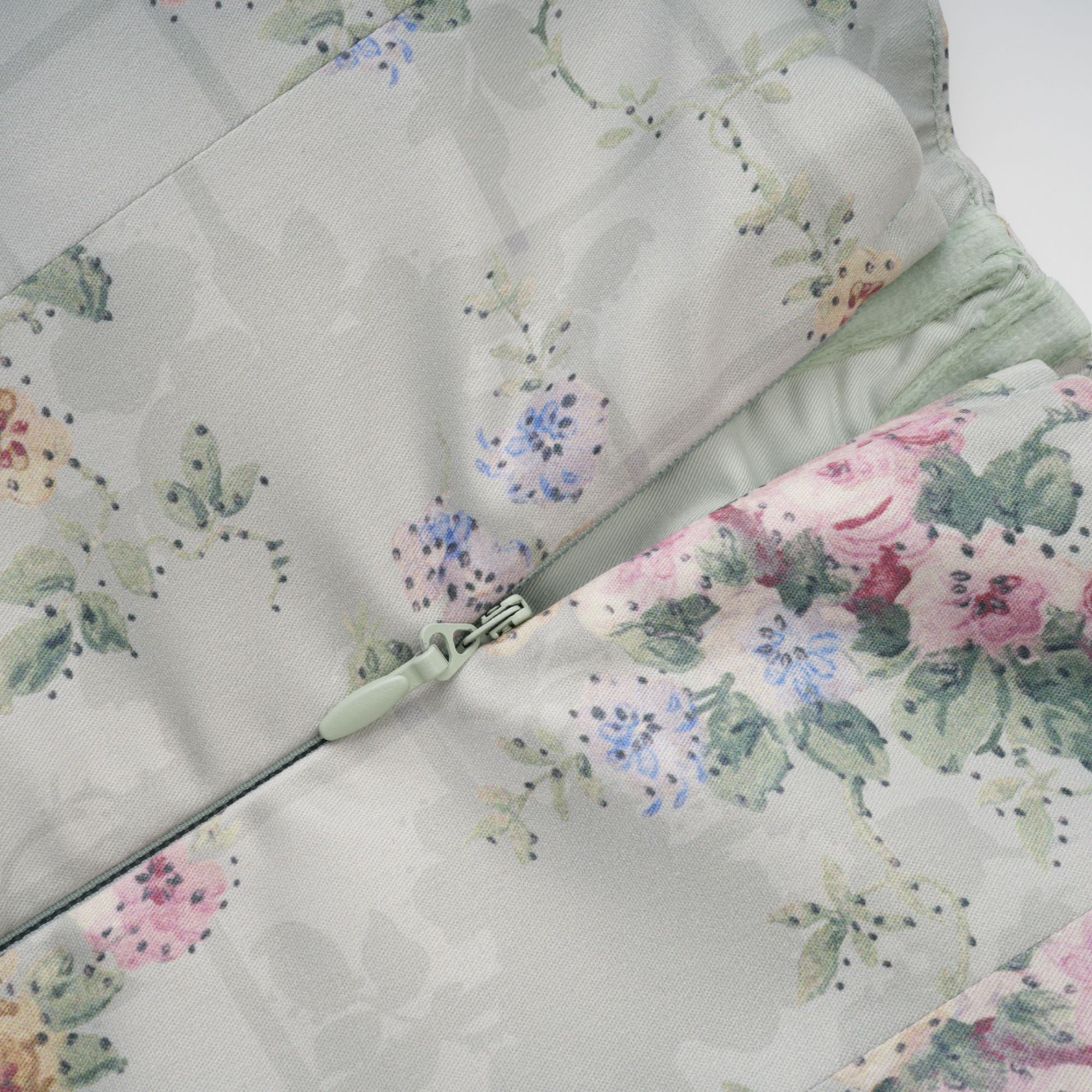 Prunelle sage-green floral-print shirred midi dress (Final Sale-US Only)