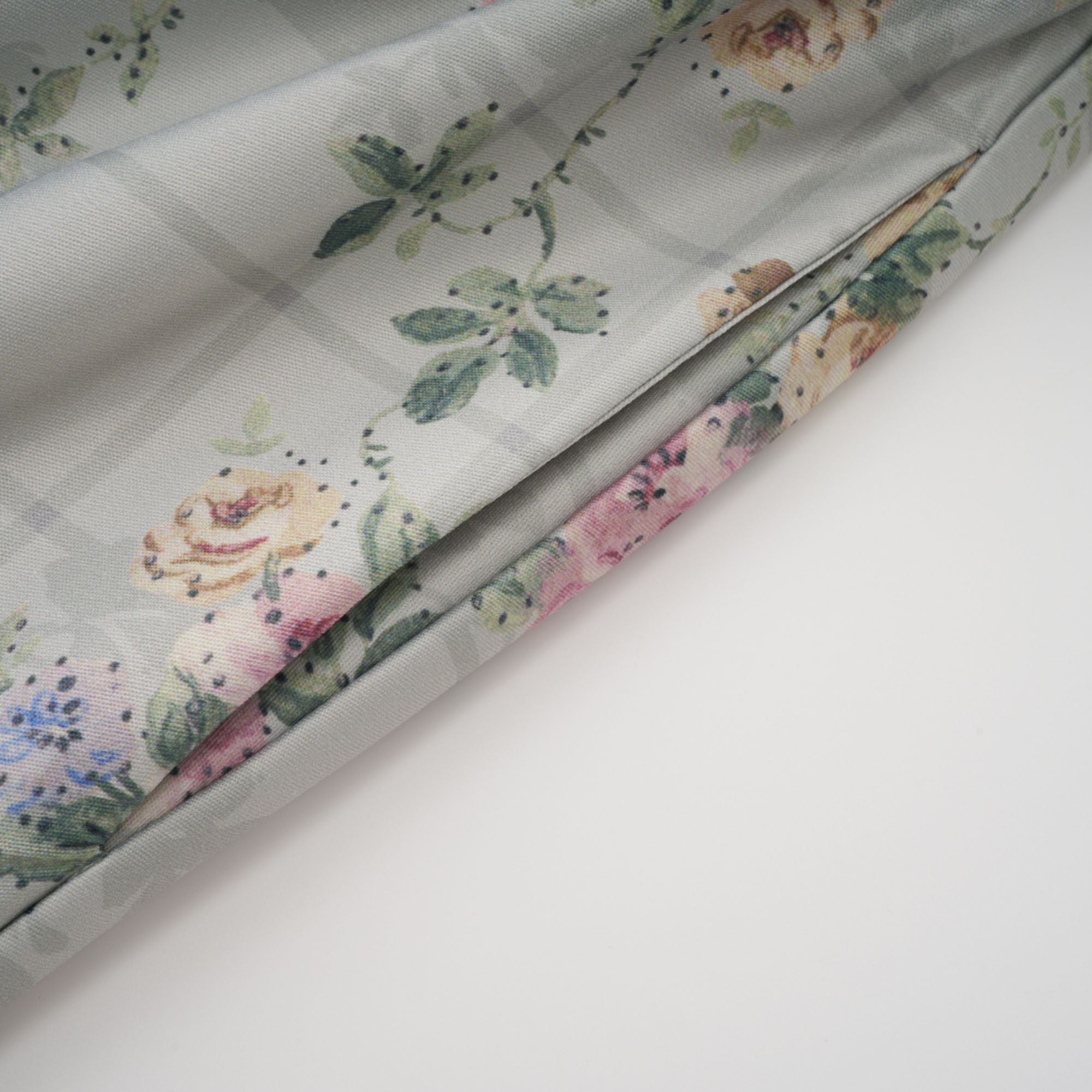 Prunelle sage-green floral-print shirred midi dress (Final Sale-US Only)