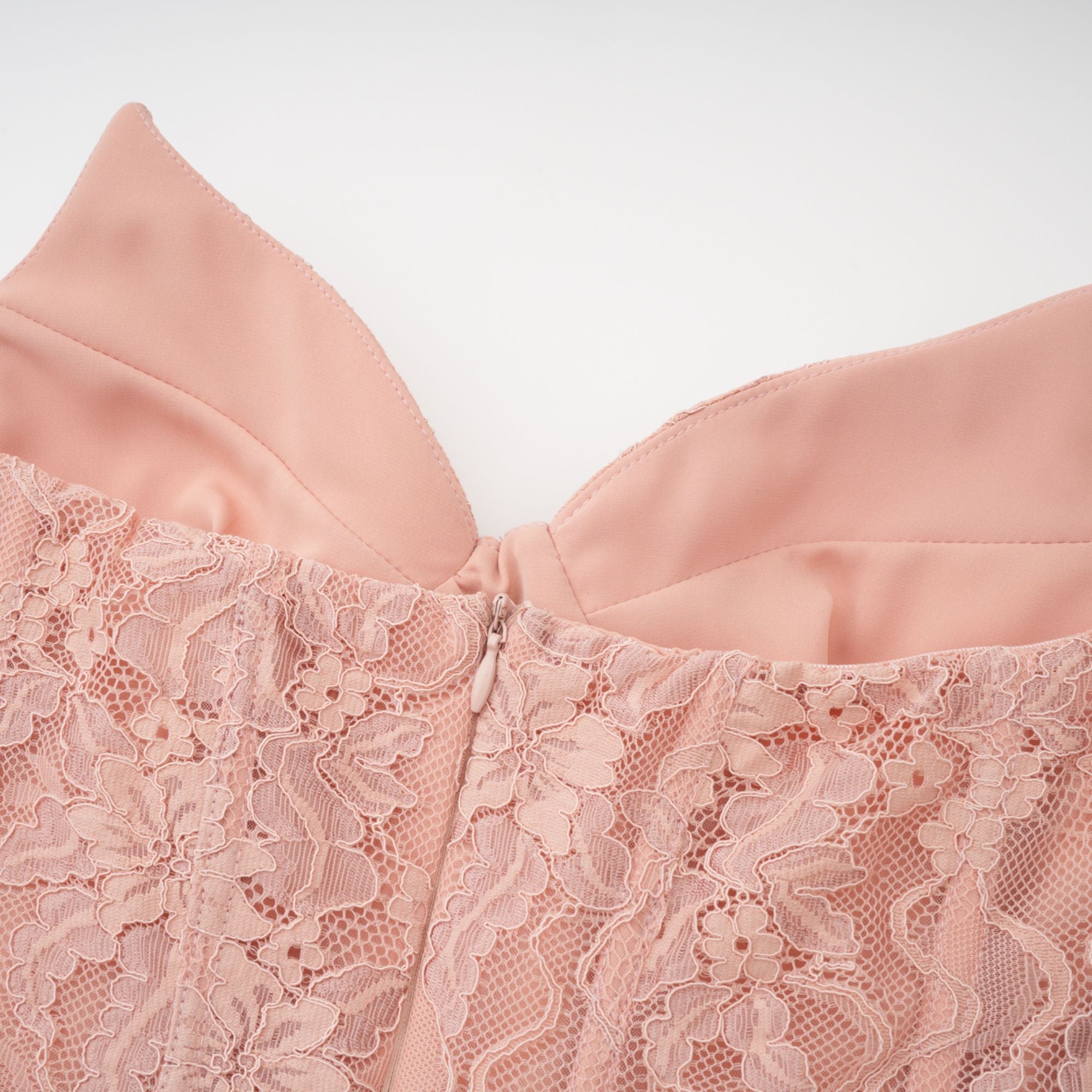 Ulrique Pink Lace Corset Tulle Maxi Dress