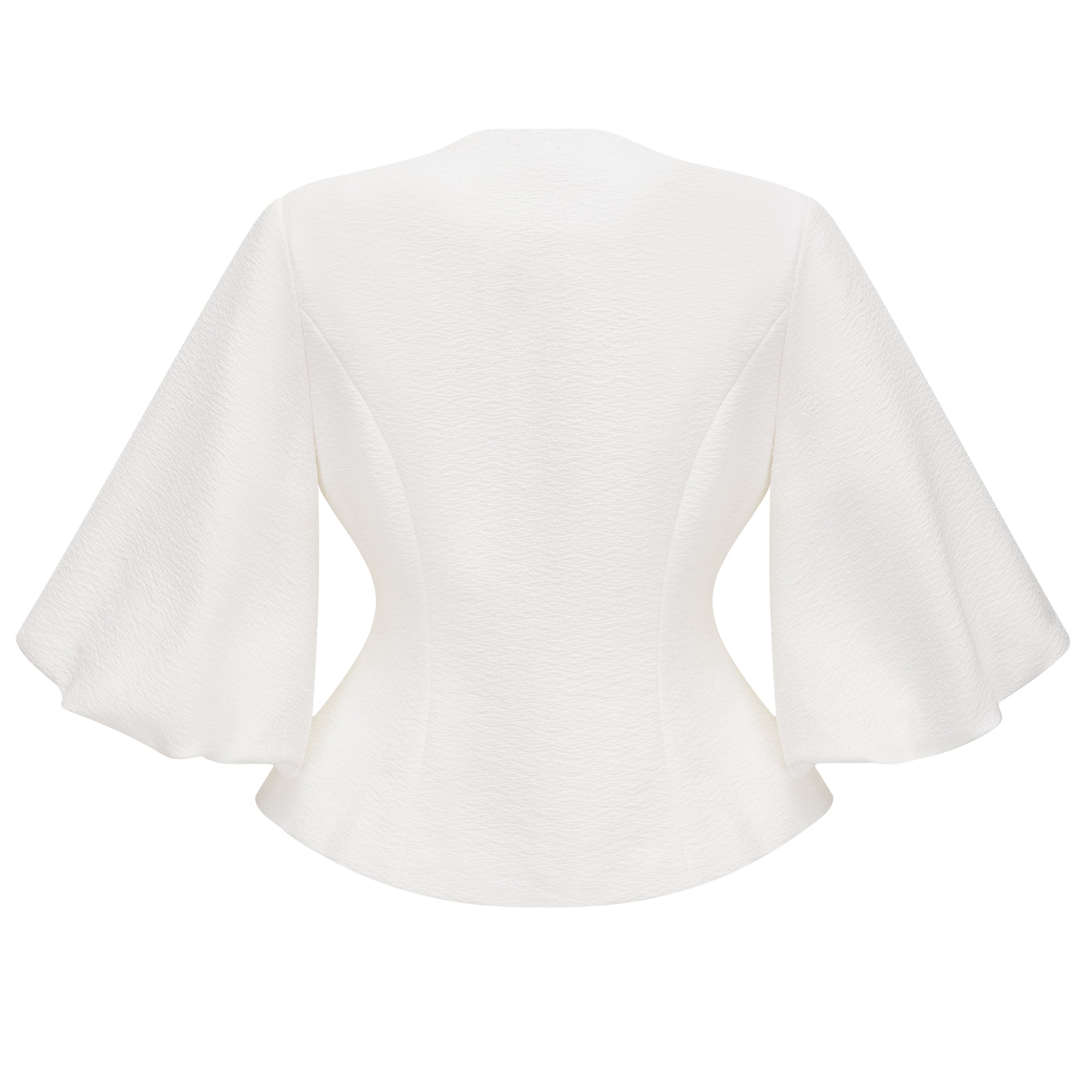 Jóna White Embellished Wrap Blouse