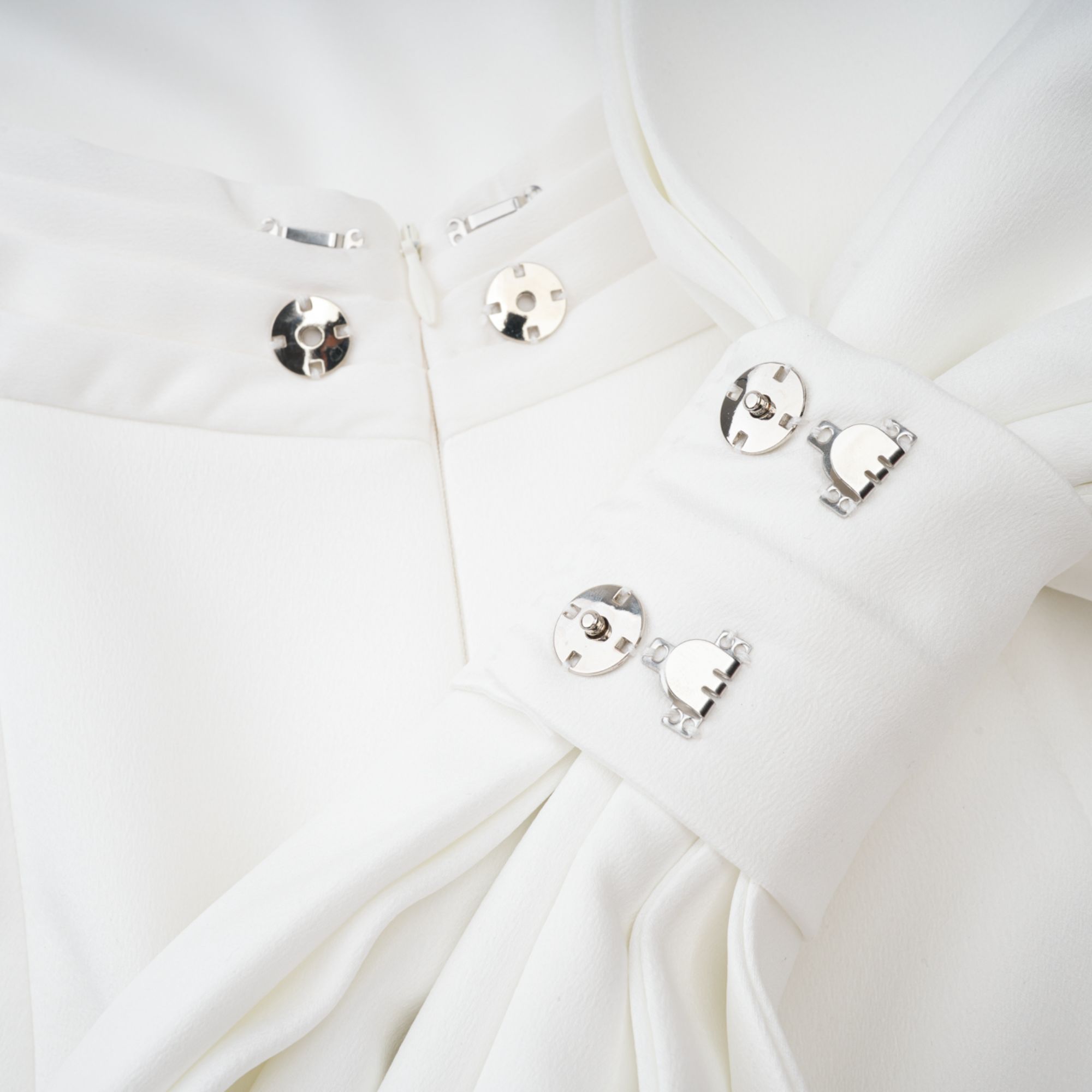 Camille White Statement Bow Mermaid Maxi Dress