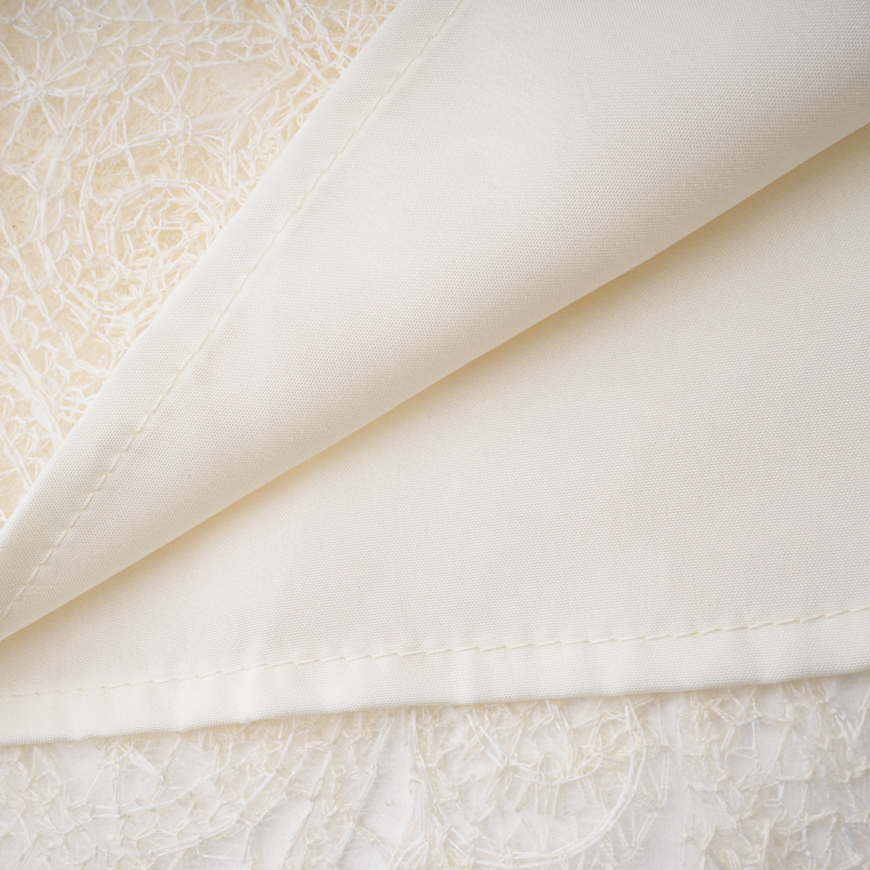 Eulalie Cream White Lace Blouse & Skirt Set