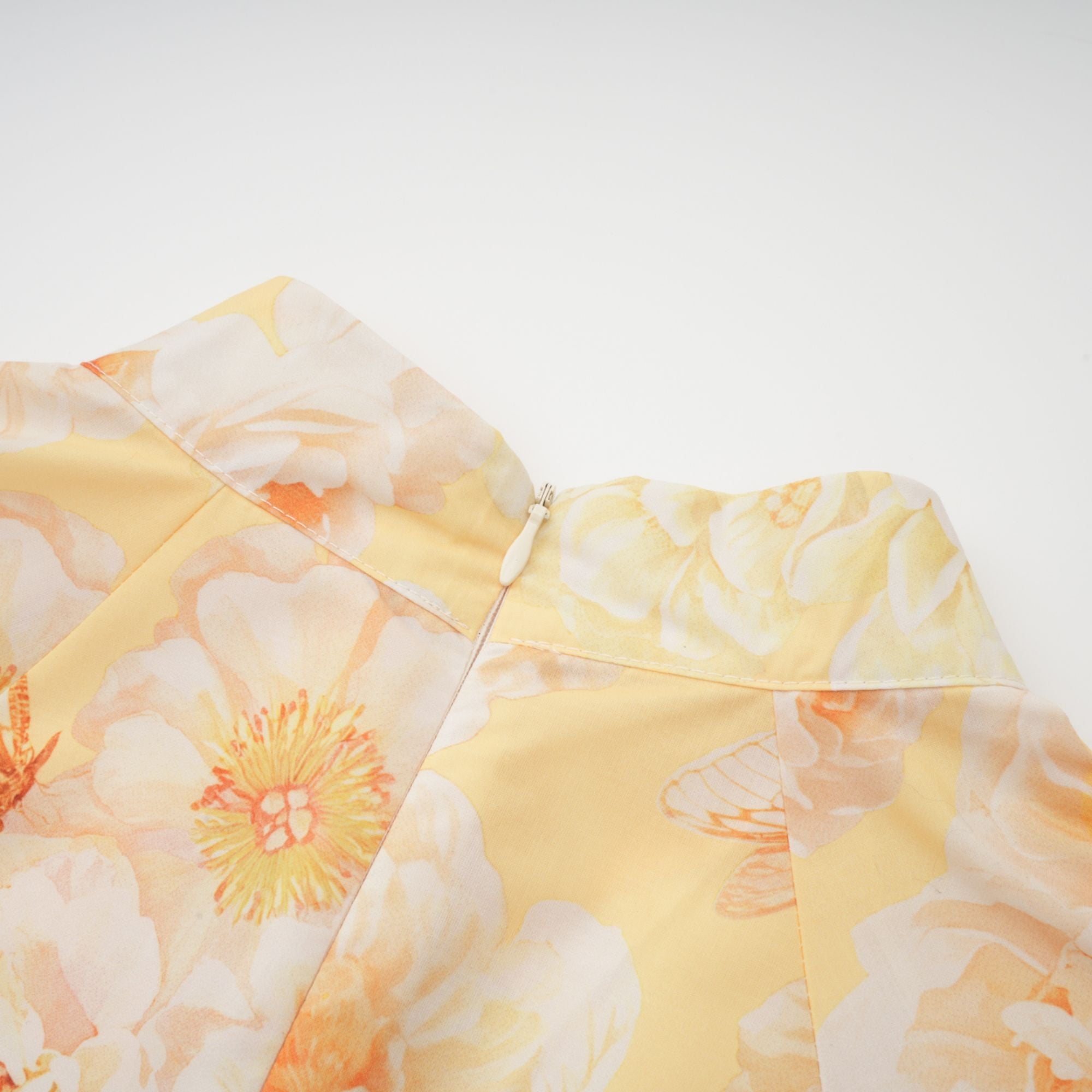 Pénélope floral-print belted mini dress