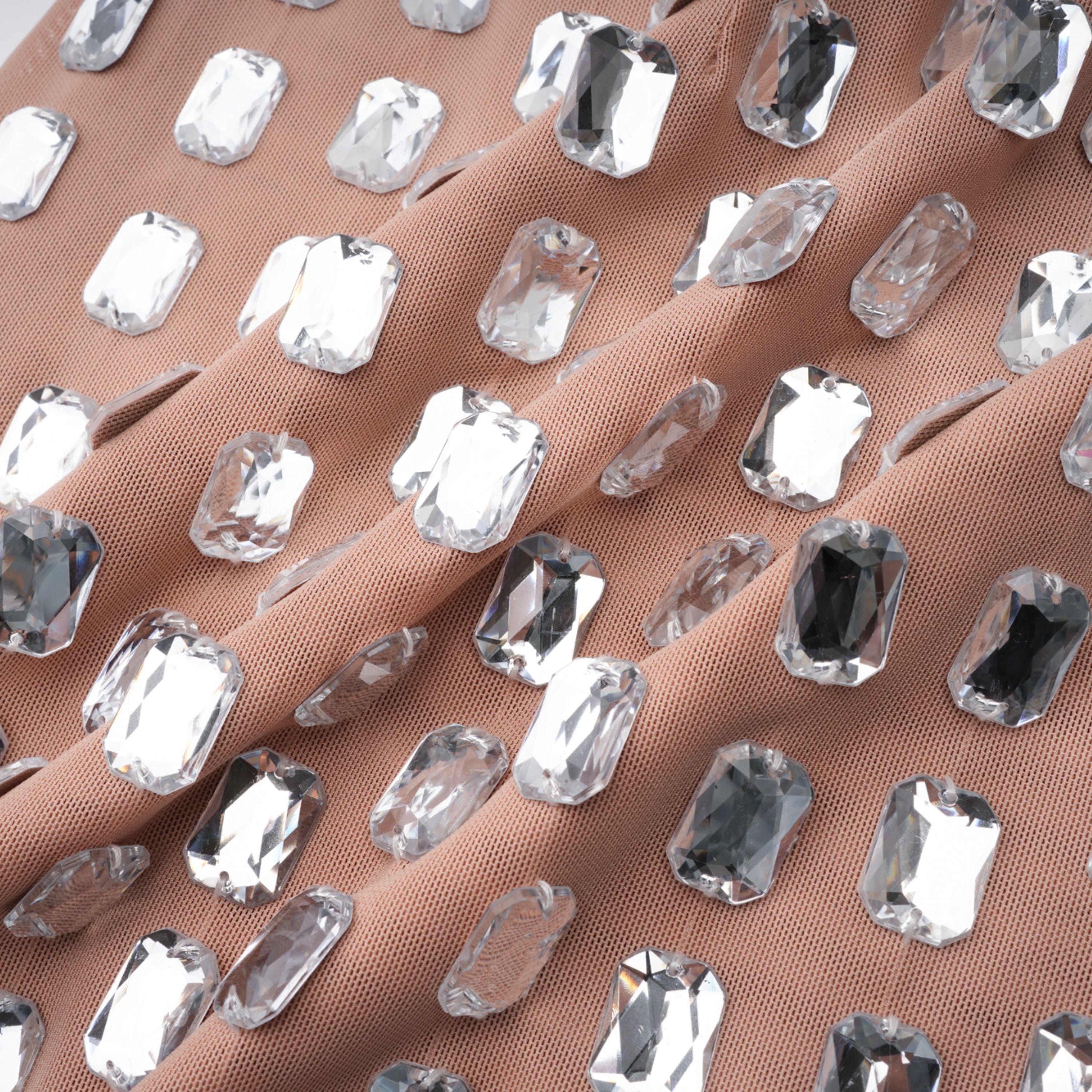 Giustina Silver Halterneck Bowknot Crystal Mini Dress (Final Sale-US Only)