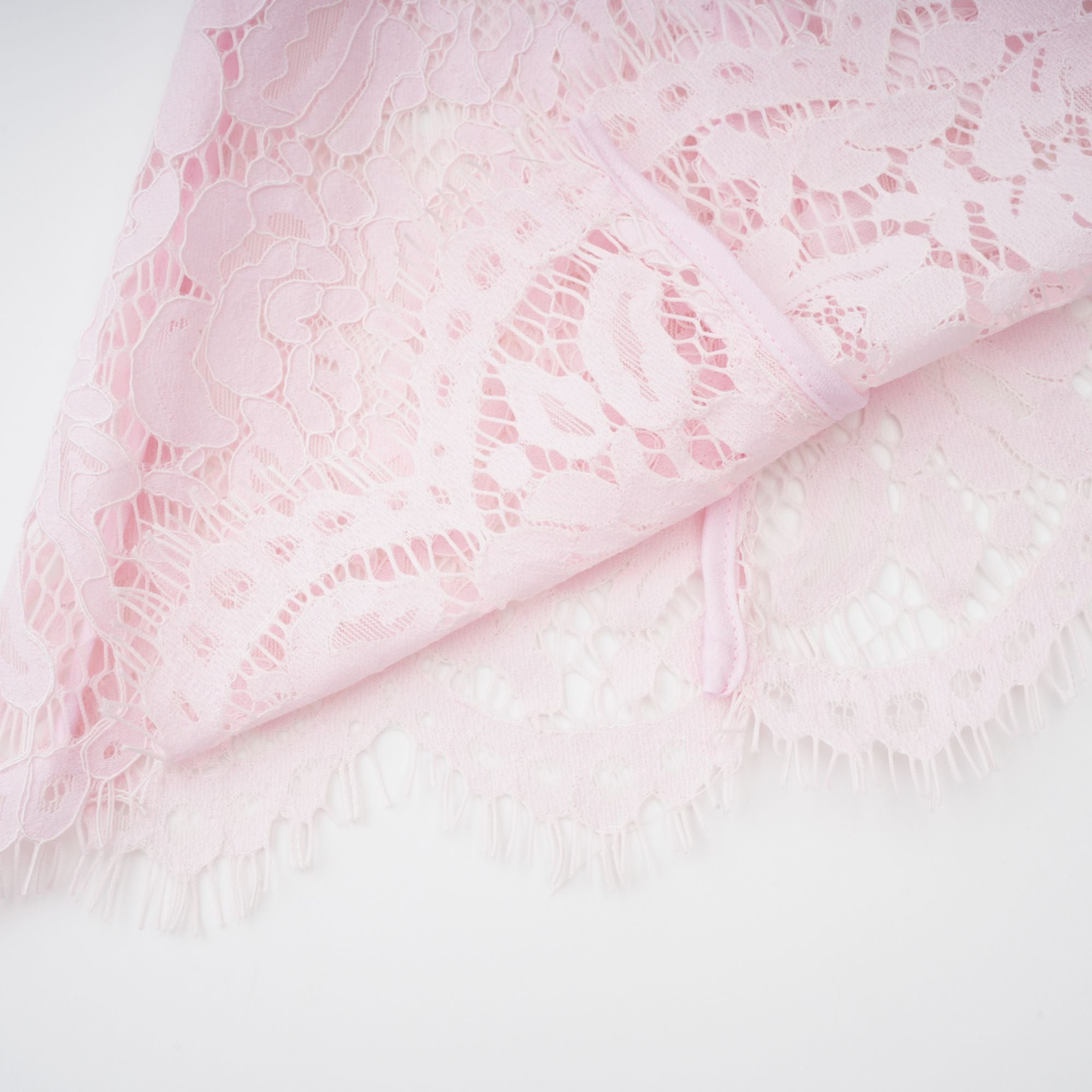 Sabine Pink Floral Lace Mermaid Midi Dress (Final Sale-US Only)