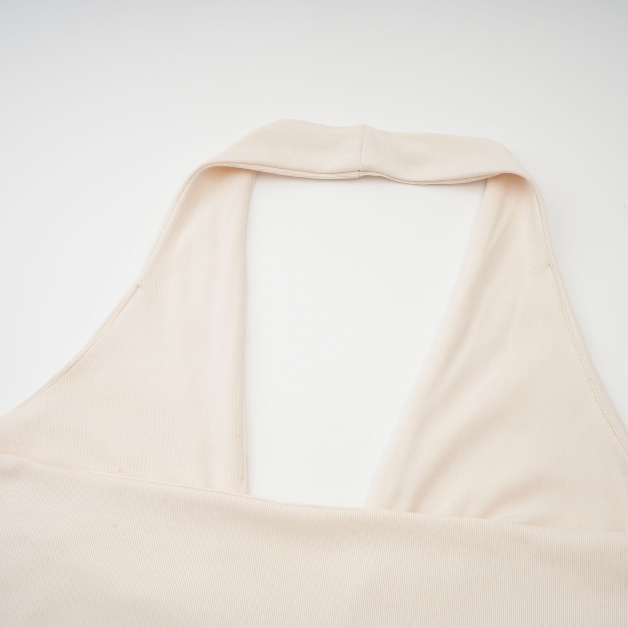 Géraldine white deep V-neck draped maxi dress