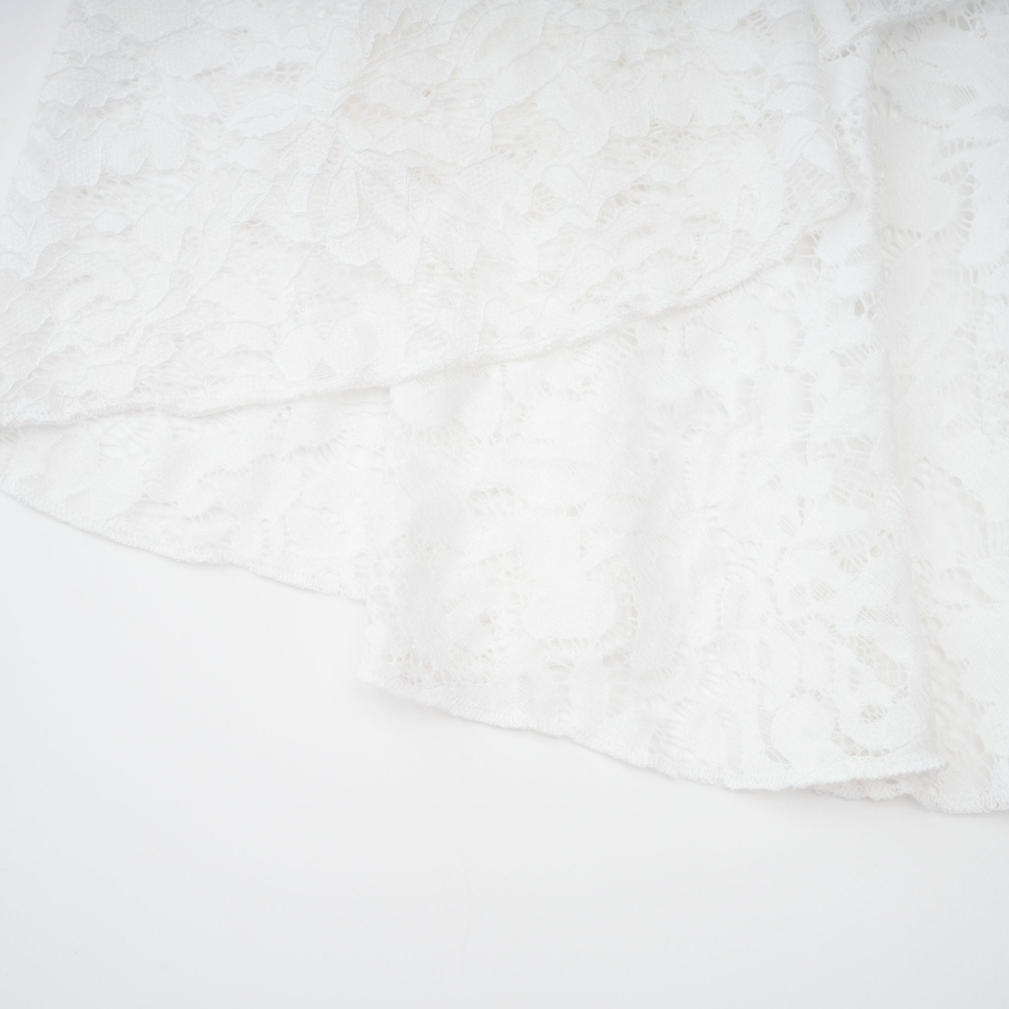 Abbie White Floral Lace Bustier Maxi Dress