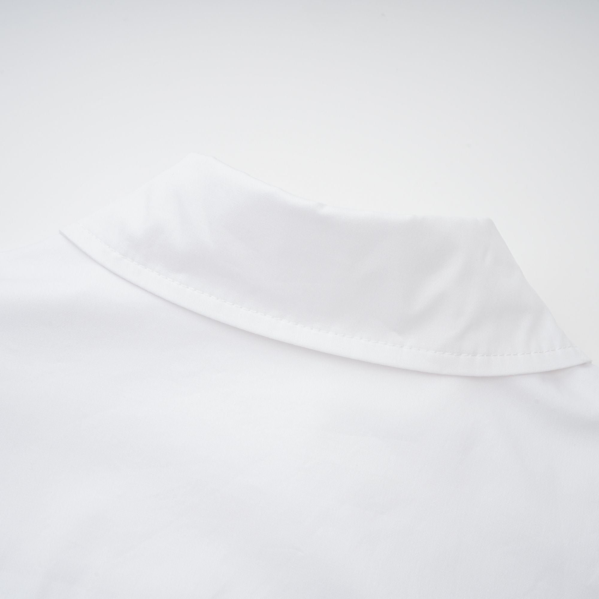 Dulcie white front-slit shirred shirt dress (Final Sale-US Only)