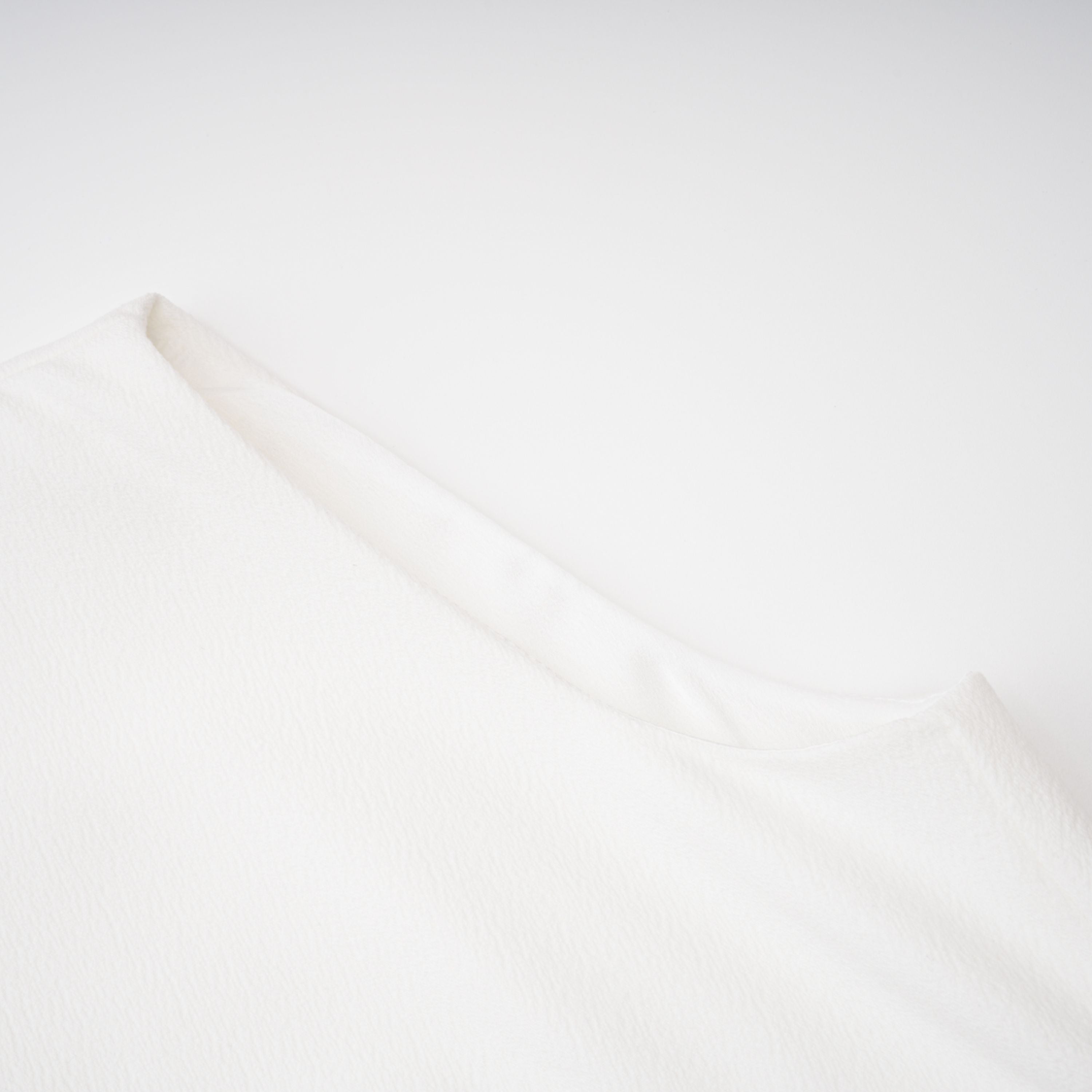 Liana White Asymmetrical Flared Midi Dress