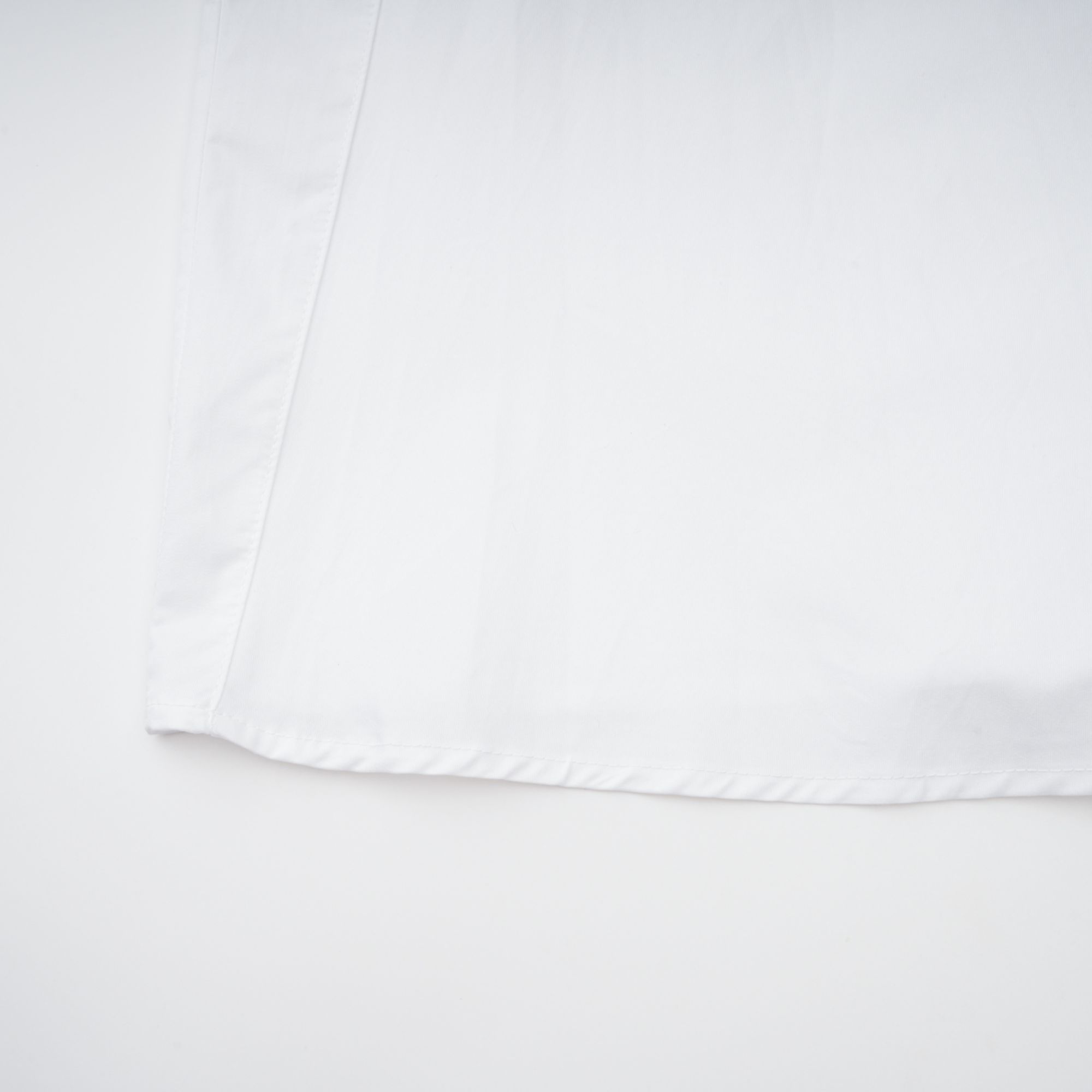 Dulcie white front-slit shirred shirt dress