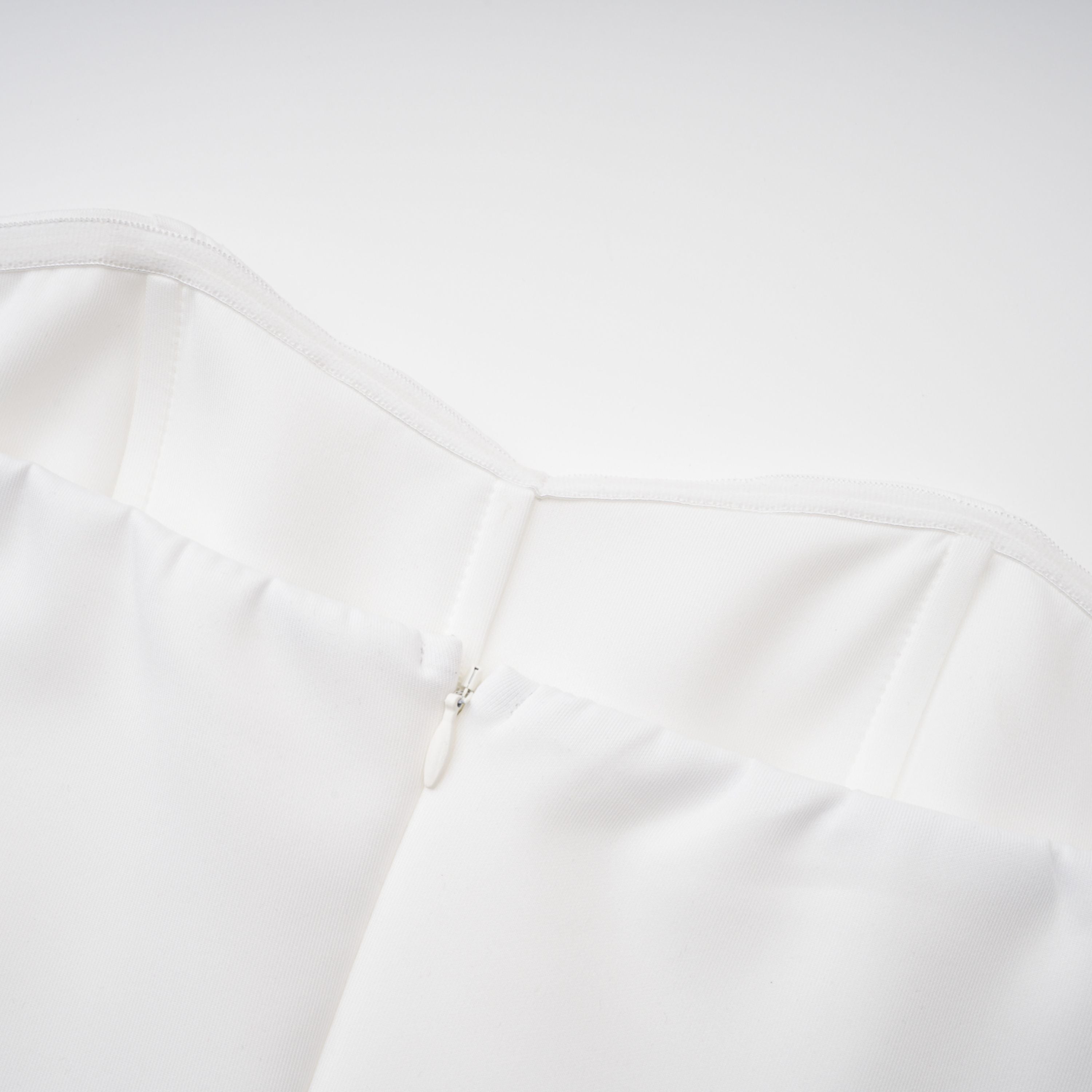 Felice White Structured Cape & Corset Dress Set (Final Sale-US Only)