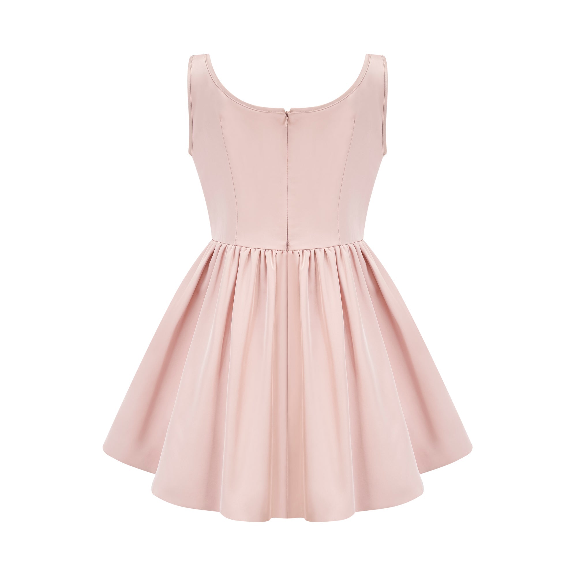 Axelle pleated crystal embellished mini dress - Pink