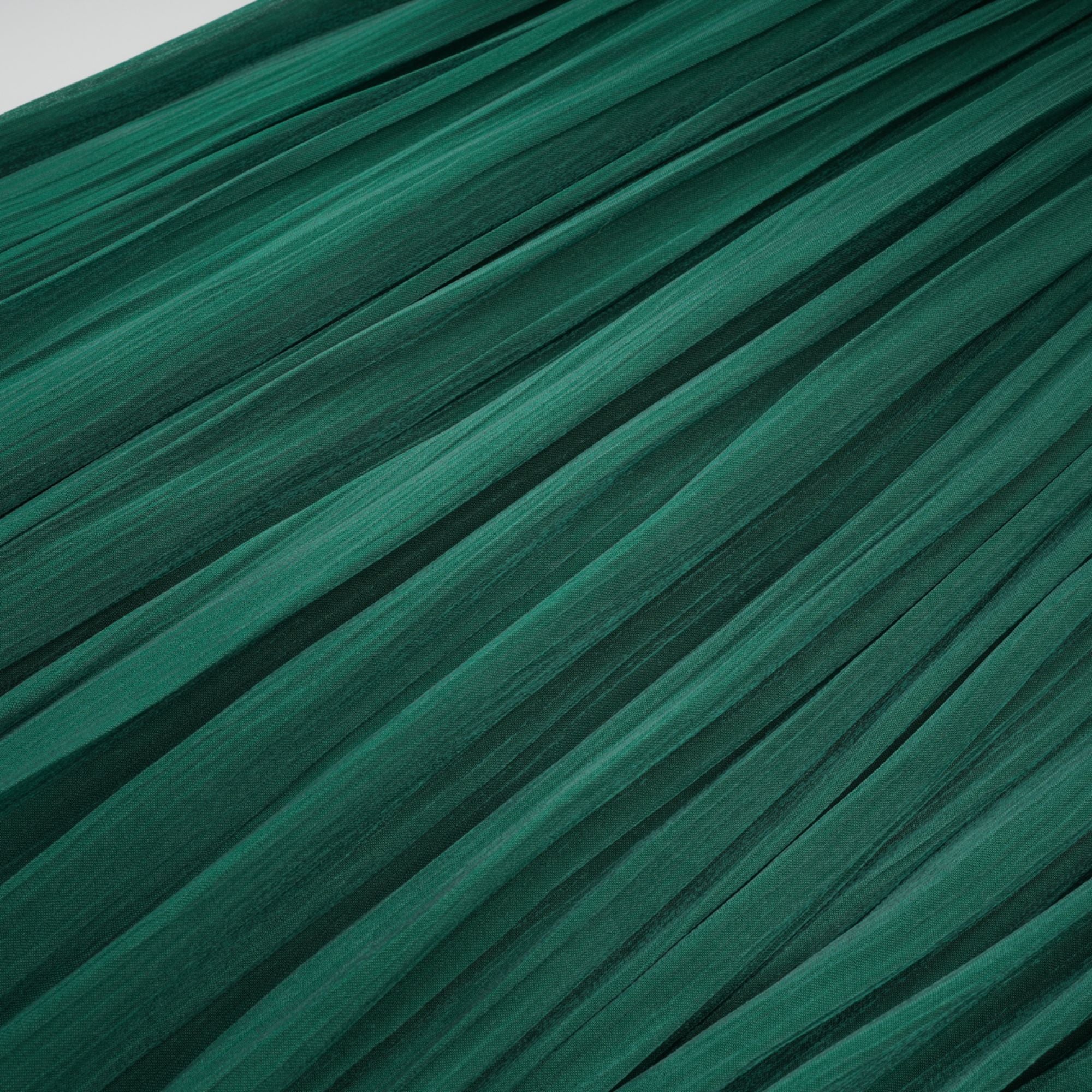 Emerald Green One Shoulder Ruched Maxi Dress (Final Sale-US Only)
