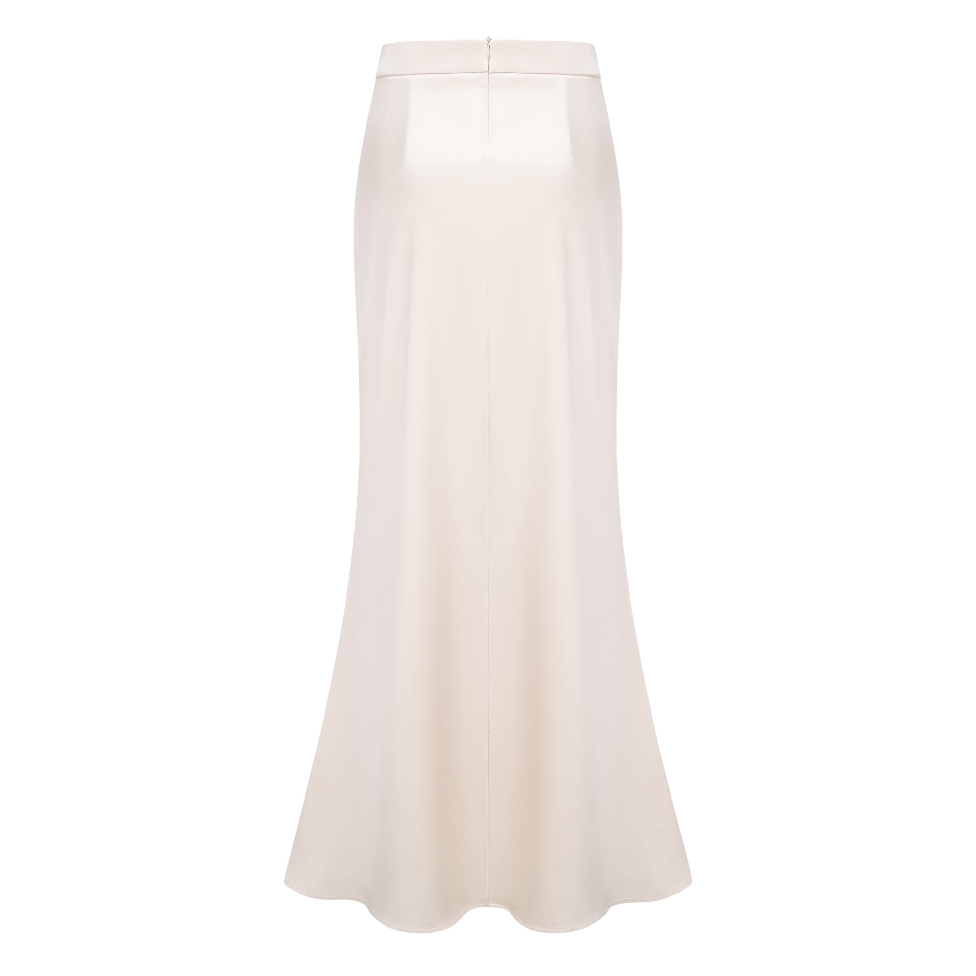 Roxanne Neutral Mock Neck Blouse & Mermaid Skirt Set (Final Sale-US Only)