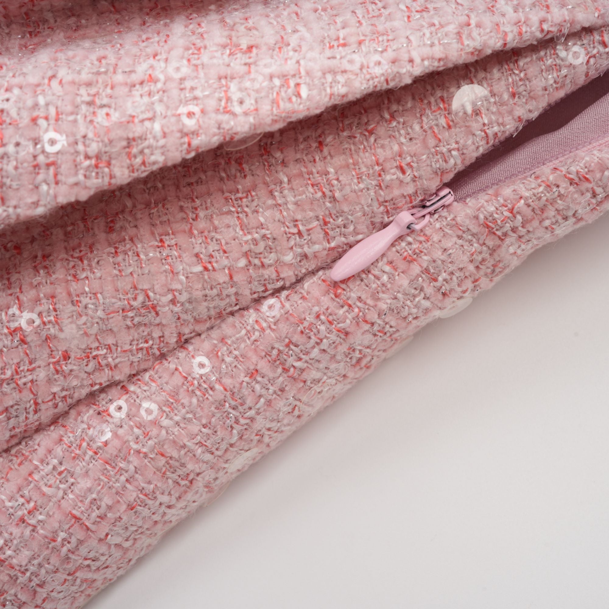 Élise pink pleated embellished mini dress (Final Sale-US Only)