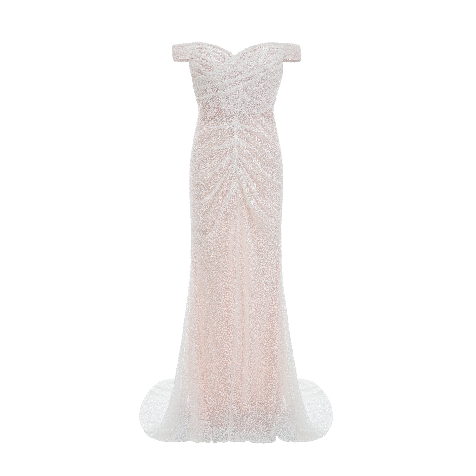 Margot white embellished off-shoulder maxi dress (US Only)