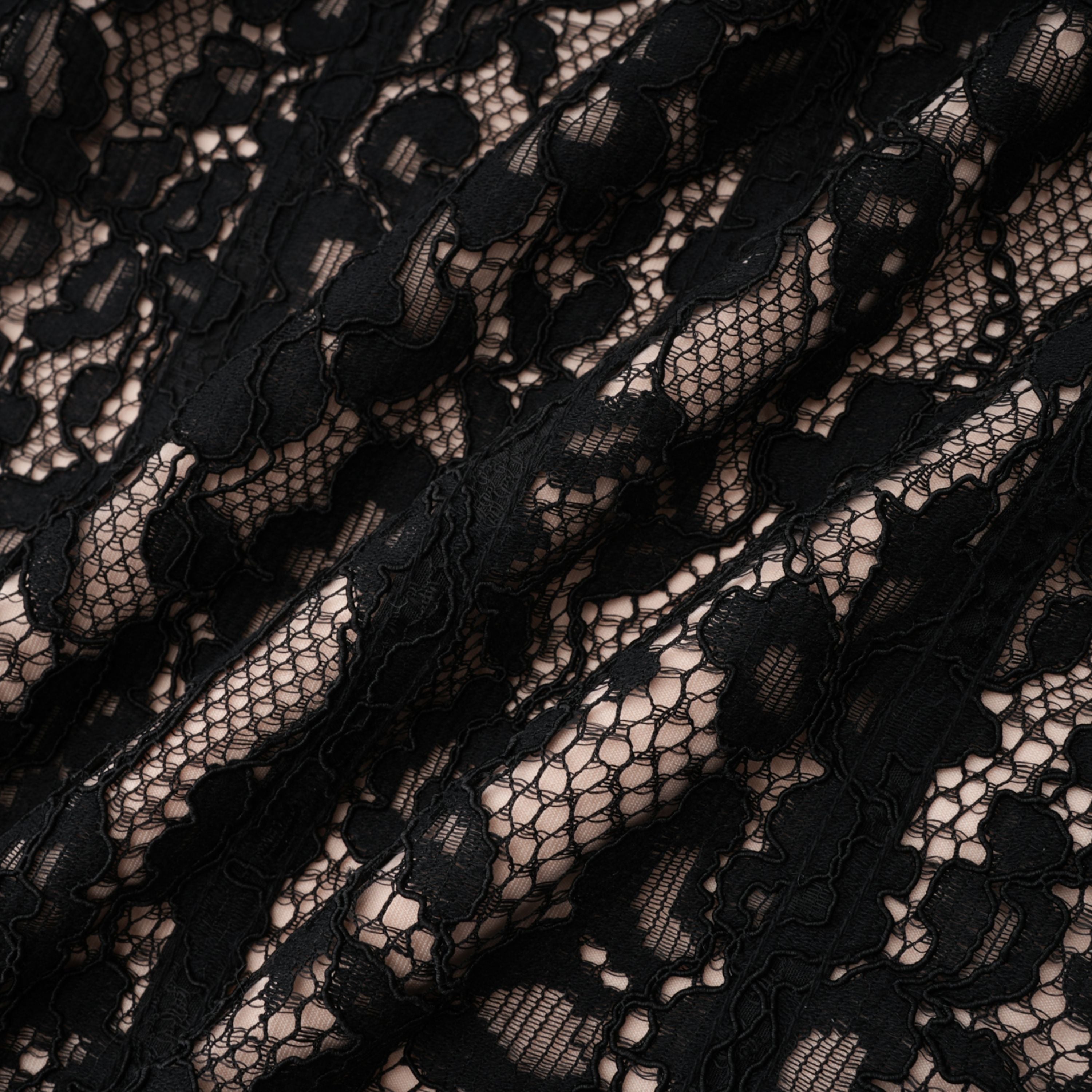 Giorgia Black Floral Lace Corset Maxi Dress (Final Sale)