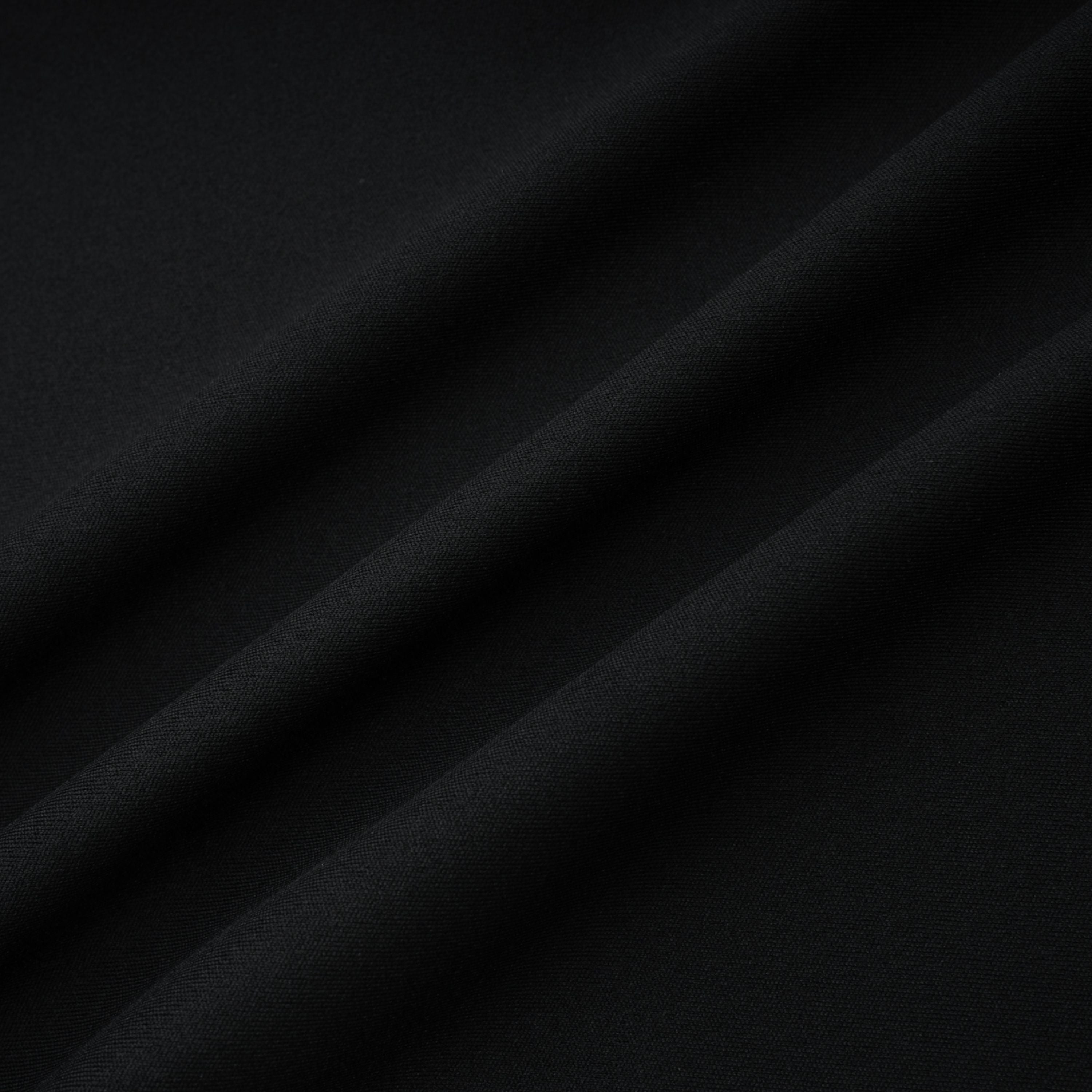 Gianina Black Deep V-Neck Draped Jumpsuit