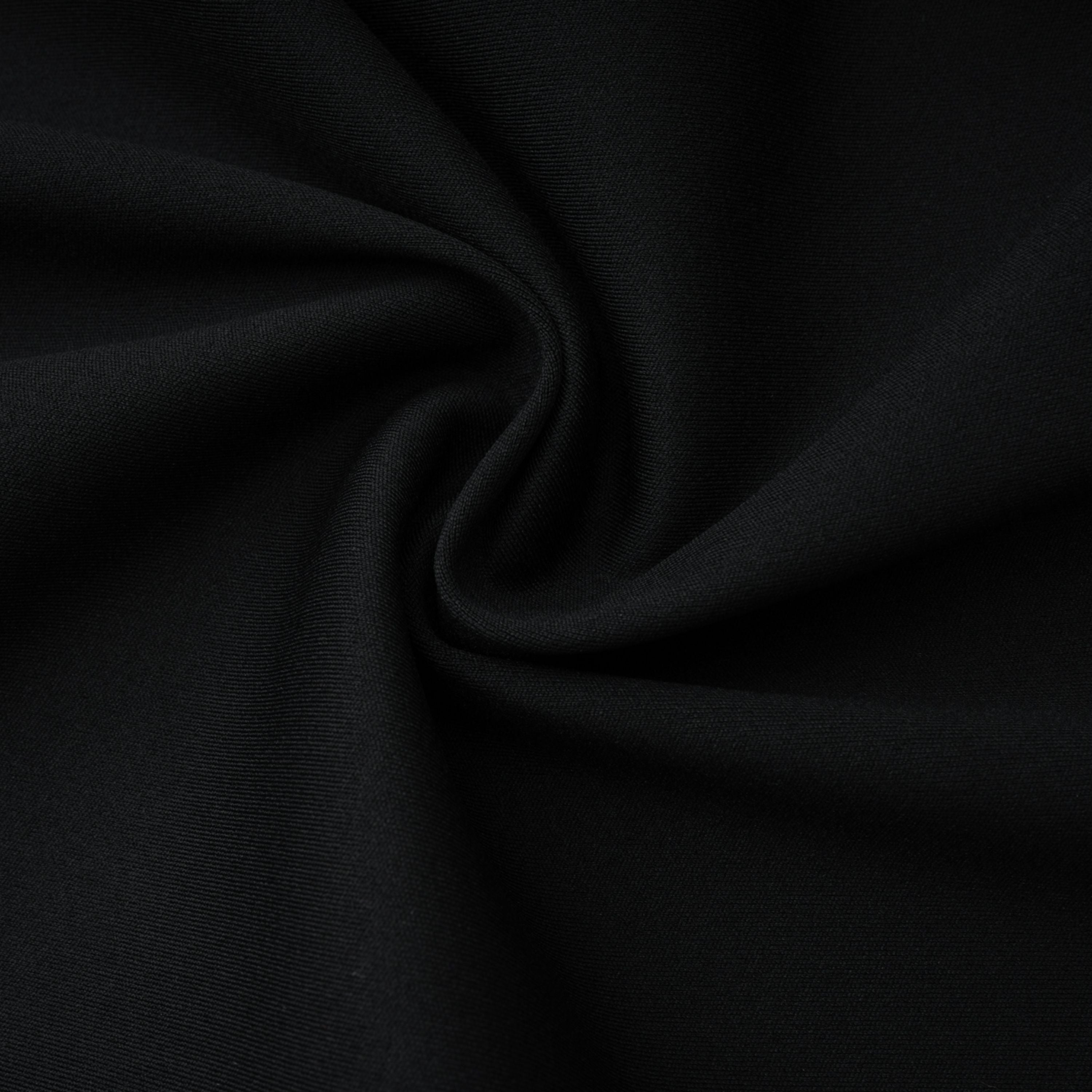 Gianina Black Deep V-Neck Draped Jumpsuit