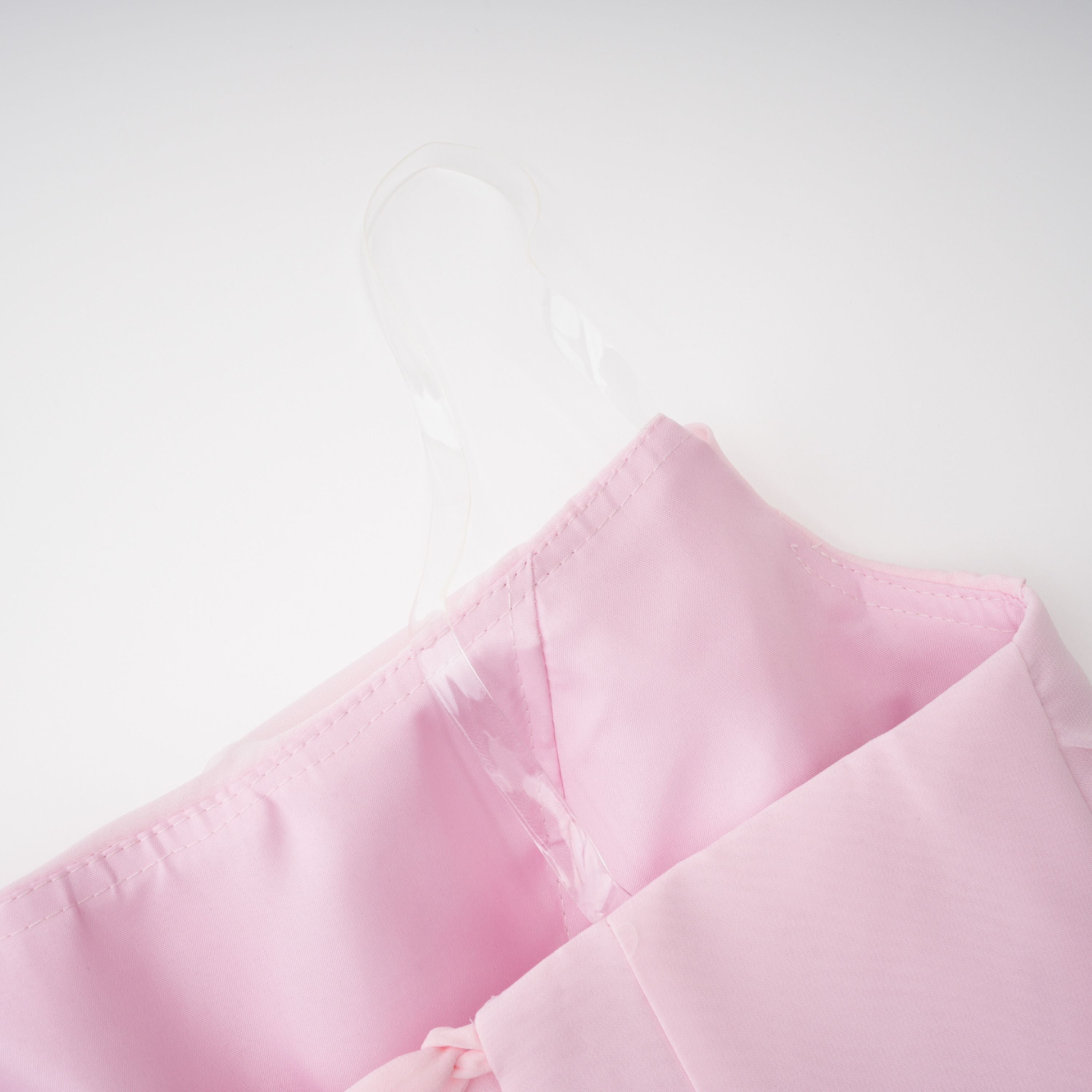 Romane Pink Strapless Corset Chiffon Maxi Dress