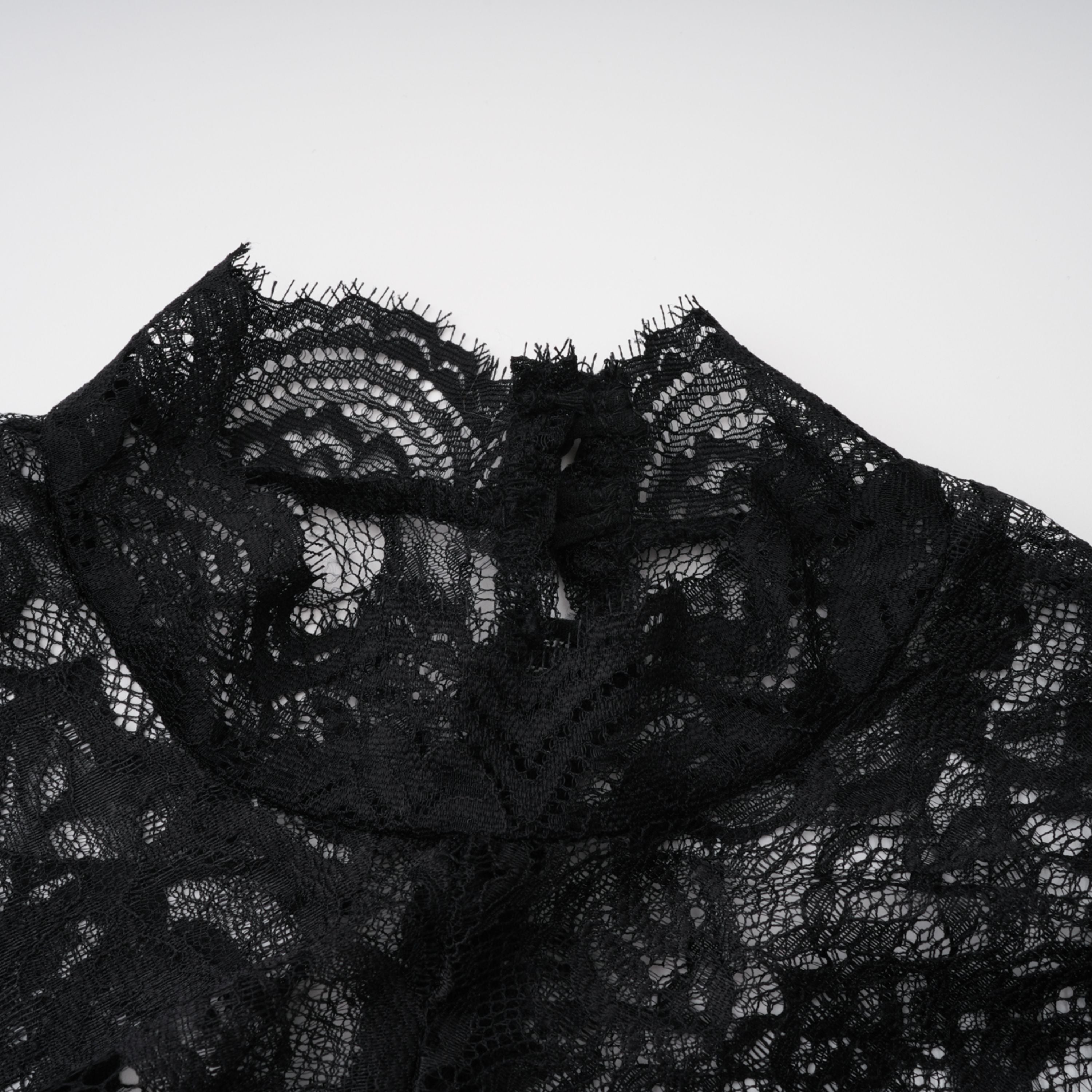 Bokamoso Black Lace Panel Maxi Gown (Final Sale-US Only)