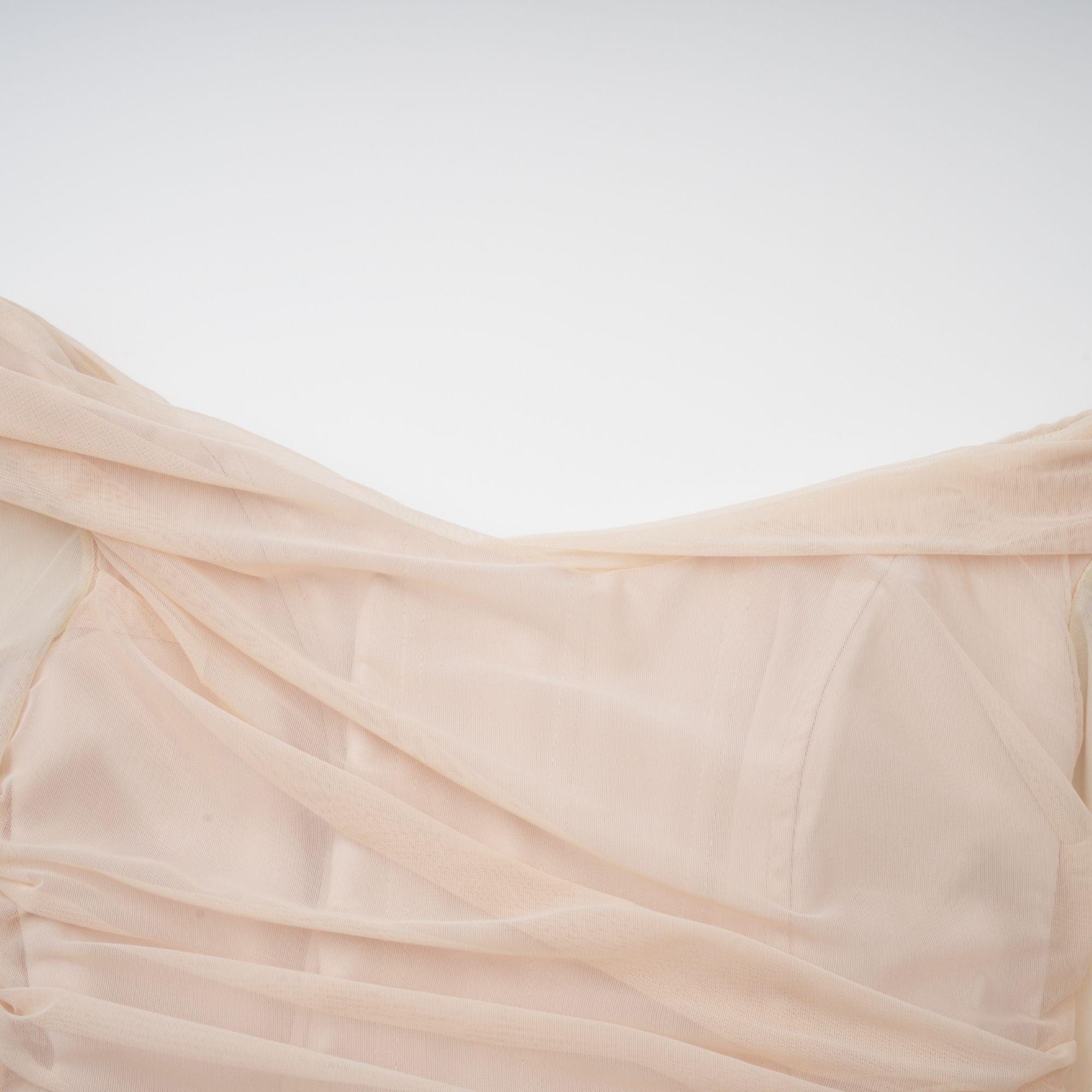 Quintina ruched tulle maxi dress