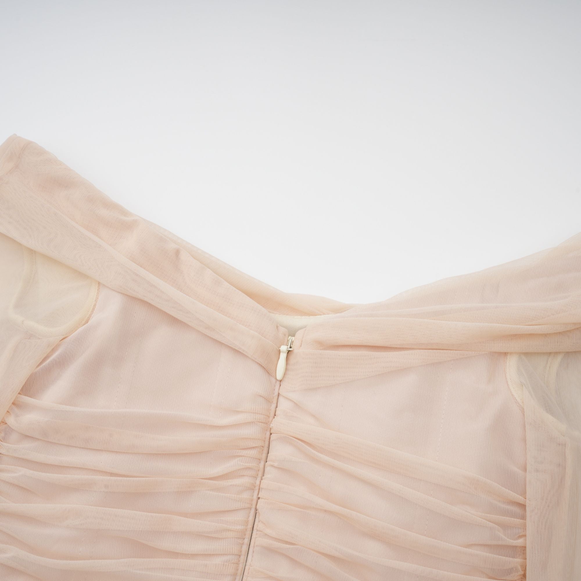 Quintina ruched tulle maxi dress