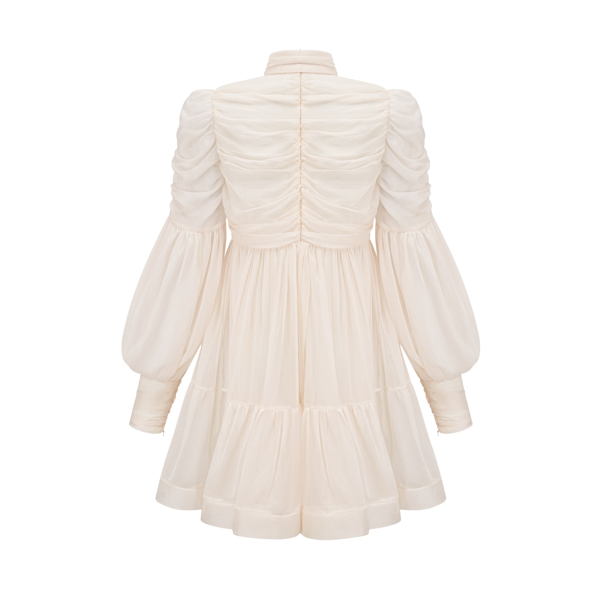 Thibaulte tuck-detail pleated tulle mini dress (US Only)
