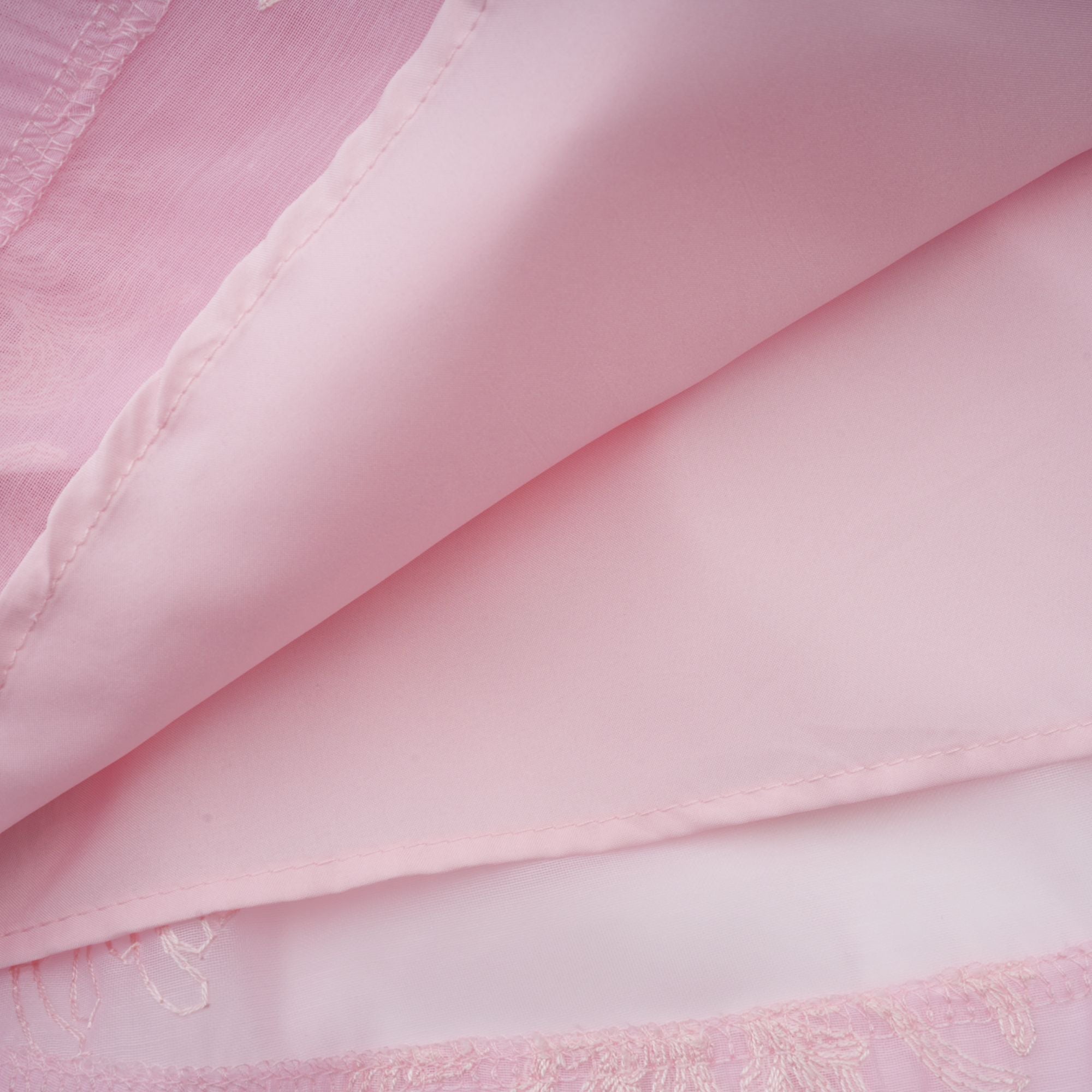 Florence pink floral-embroidered layered mini dress (Final Sale)