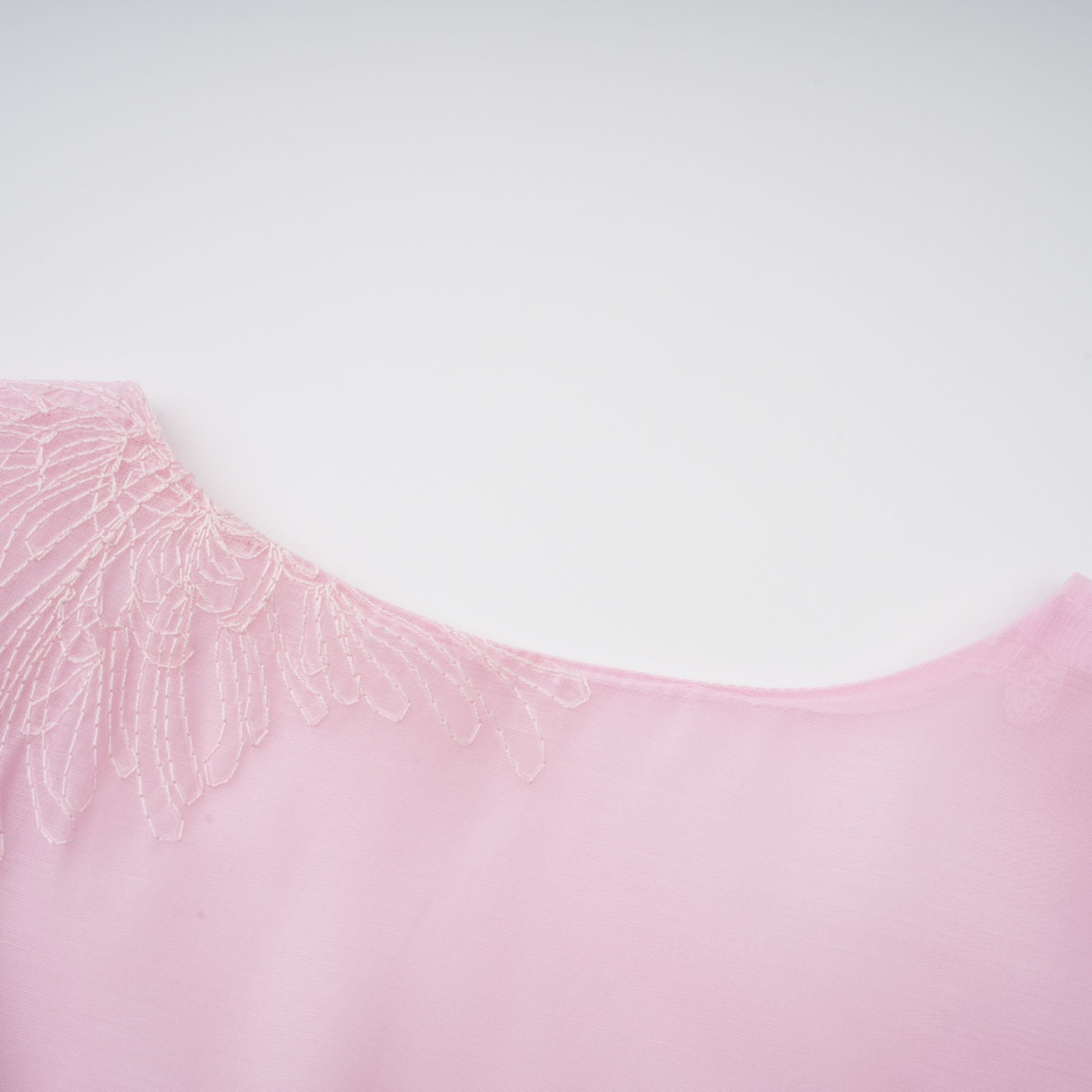 Florence pink floral-embroidered layered mini dress (Final Sale)