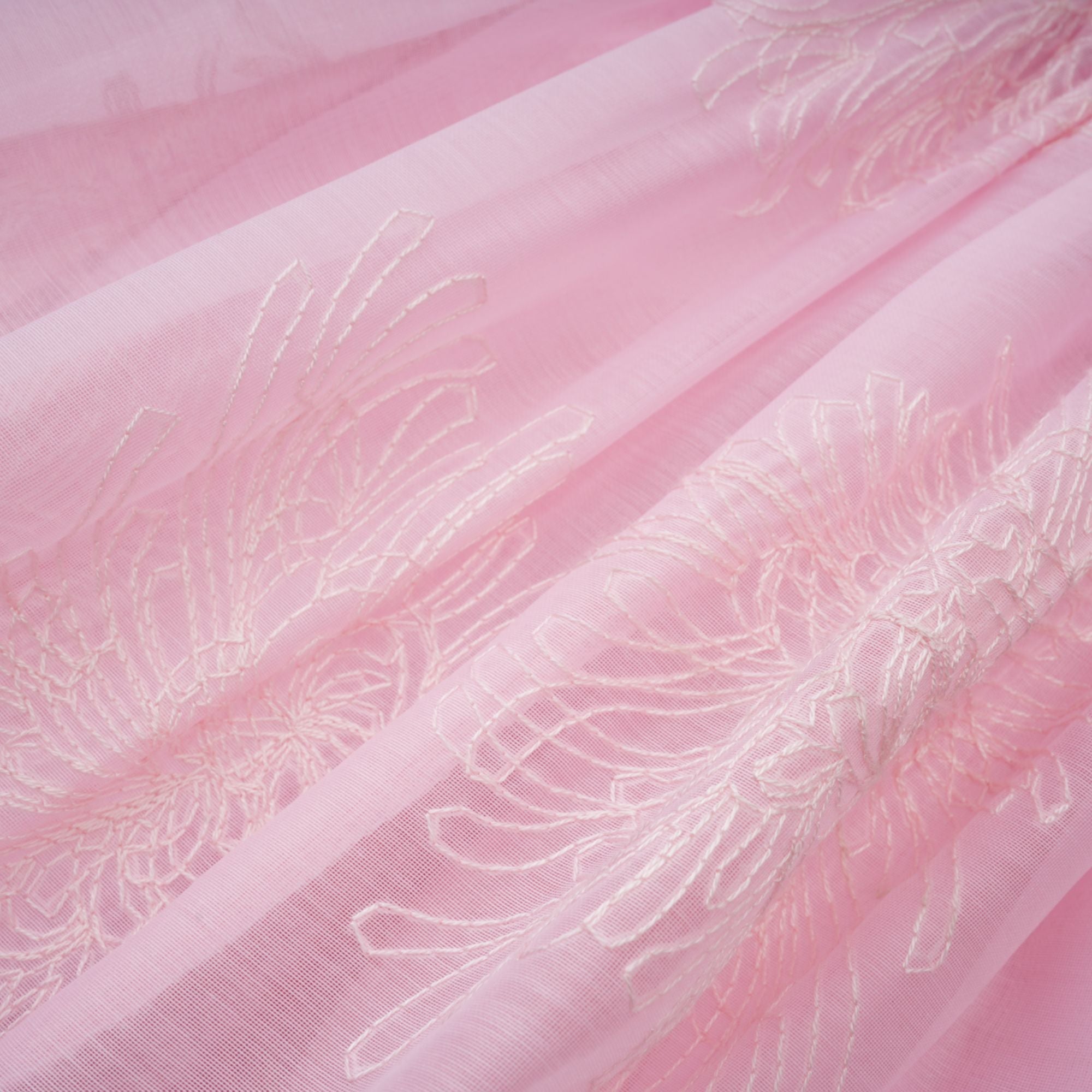 Florence pink floral-embroidered layered mini dress (Final Sale)