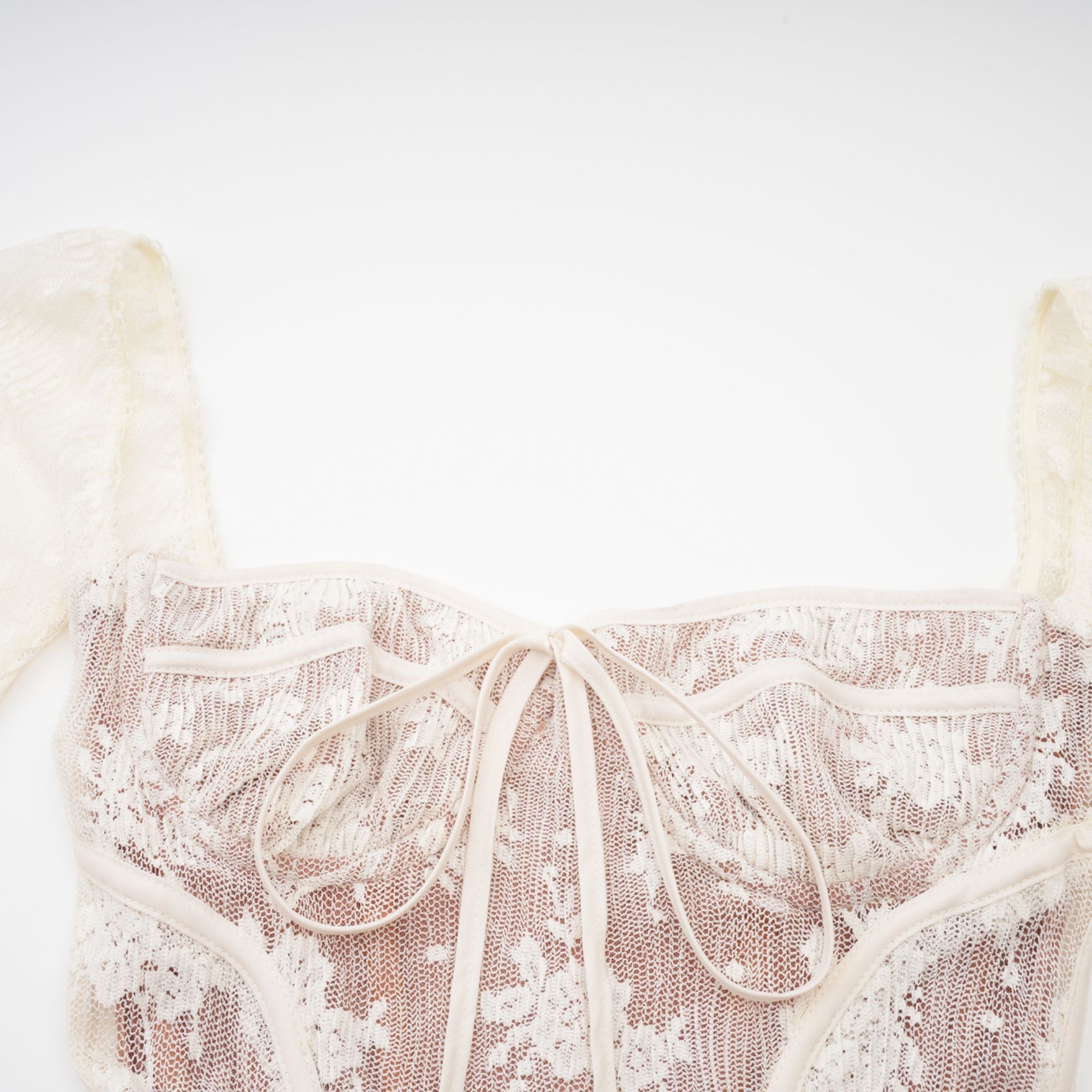 Marlene White Flared Lace Maxi Dress (Final Sale-US Only)