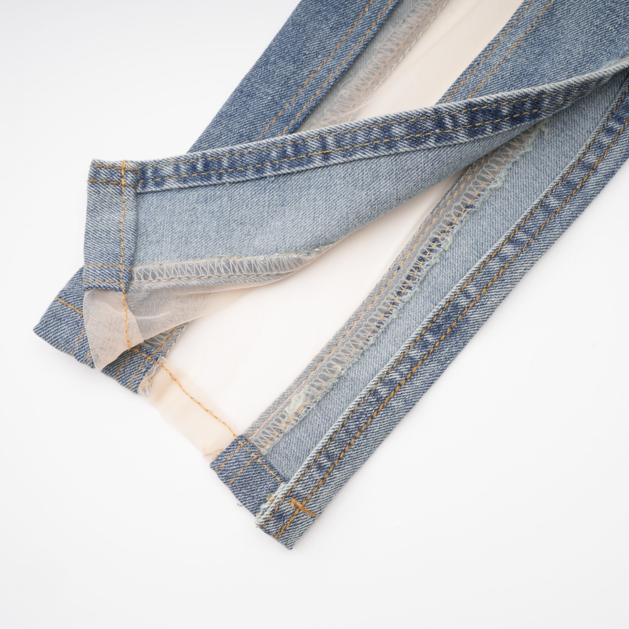 Aélis sheer-panelled jeans (Final Sale-US Only)