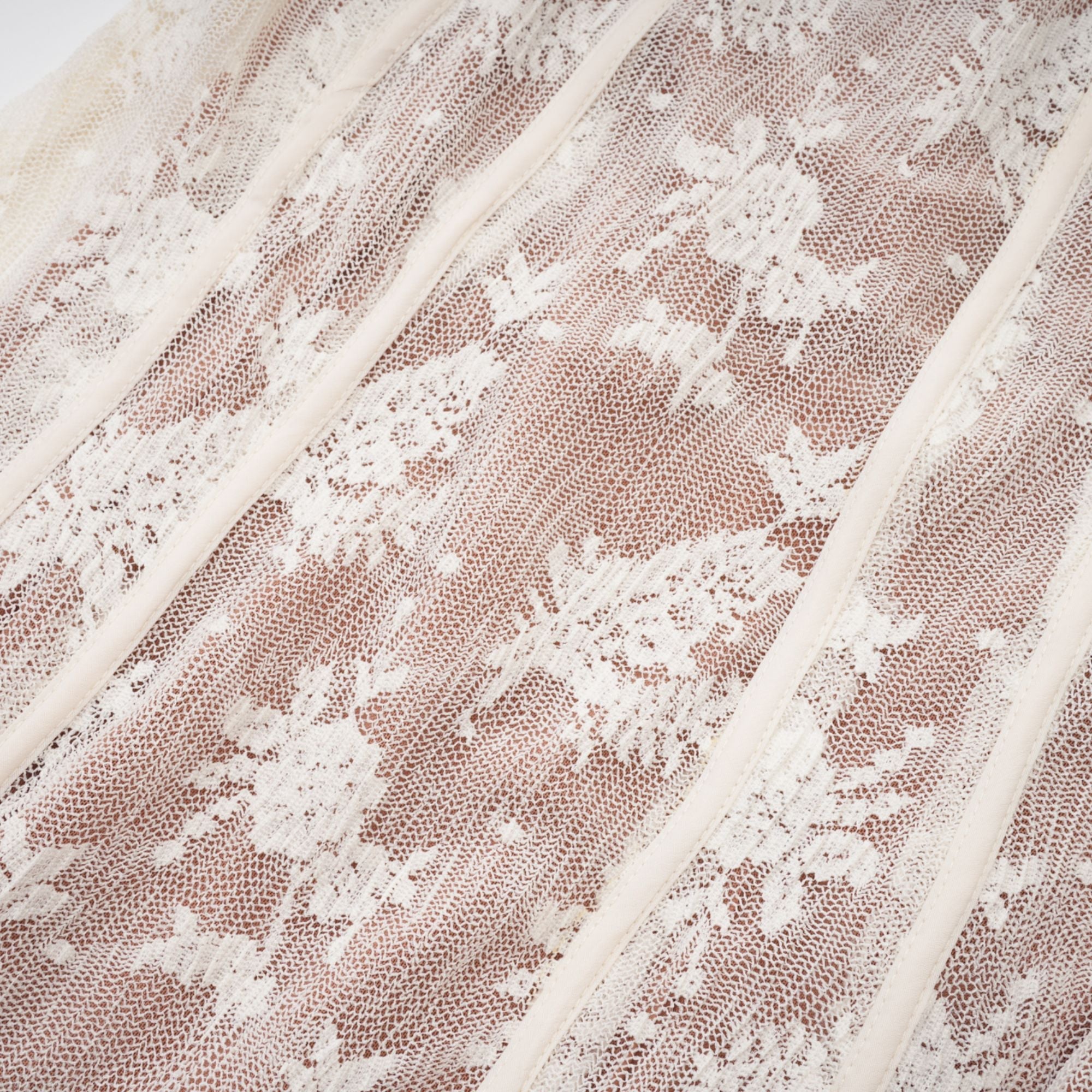Marlene White Flared Lace Maxi Dress (Final Sale-US Only)