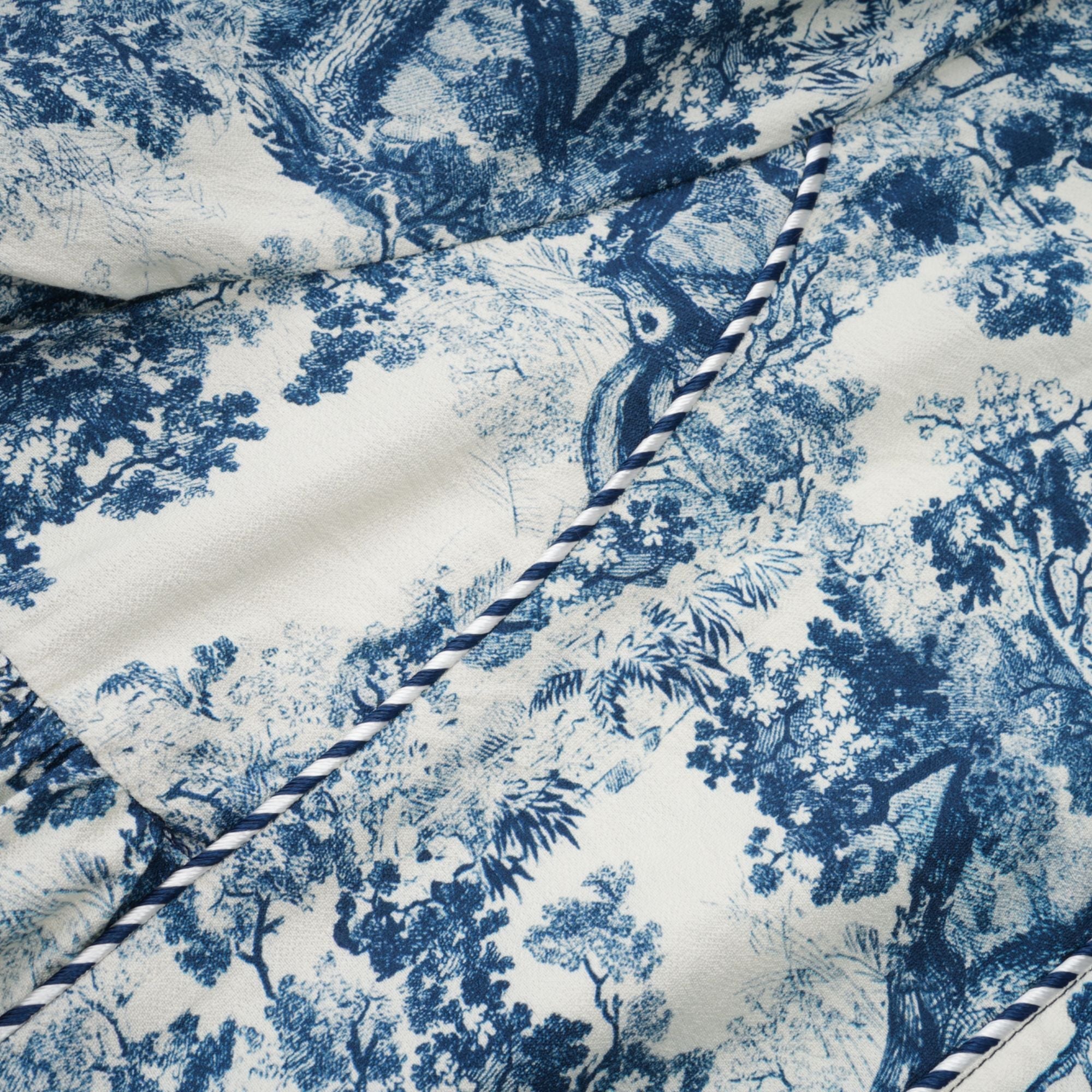 Adélaïde graphic-print midi dress in Blue (Final Sale-US Only)