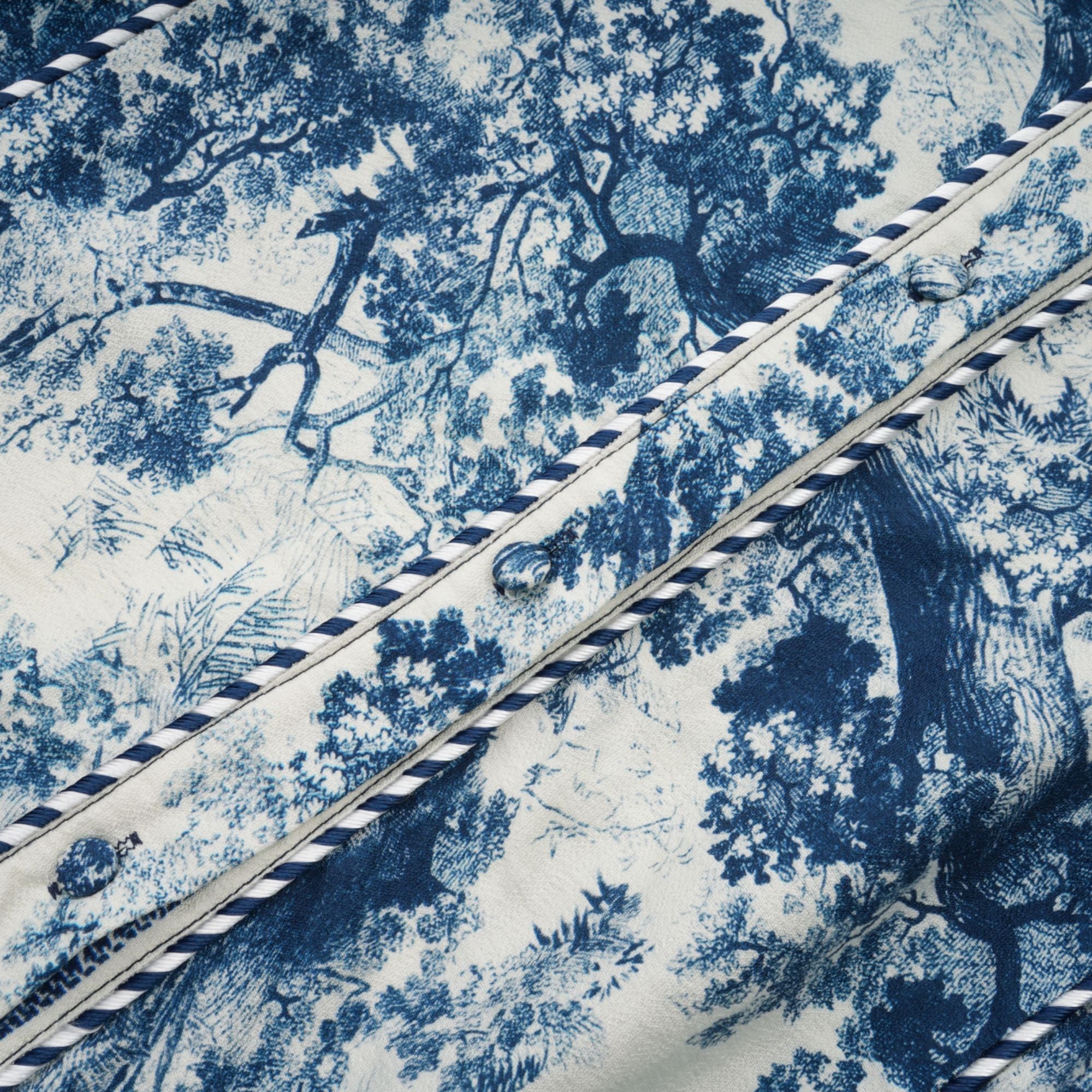 Adélaïde graphic-print midi dress in Blue (Final Sale-US Only)