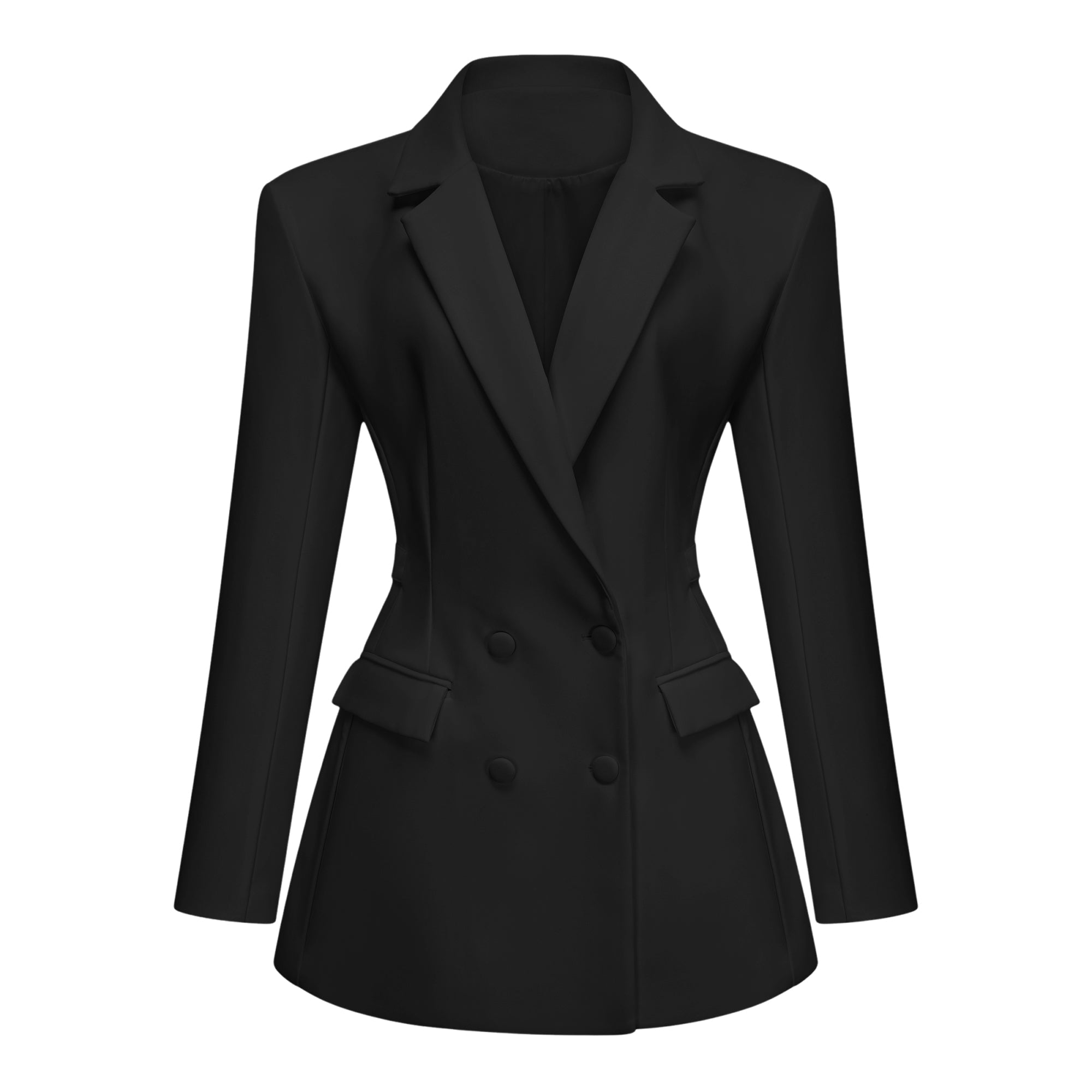 Osanne Black Double Breasted Blazer Mini Dress (Final Sale-US Only)