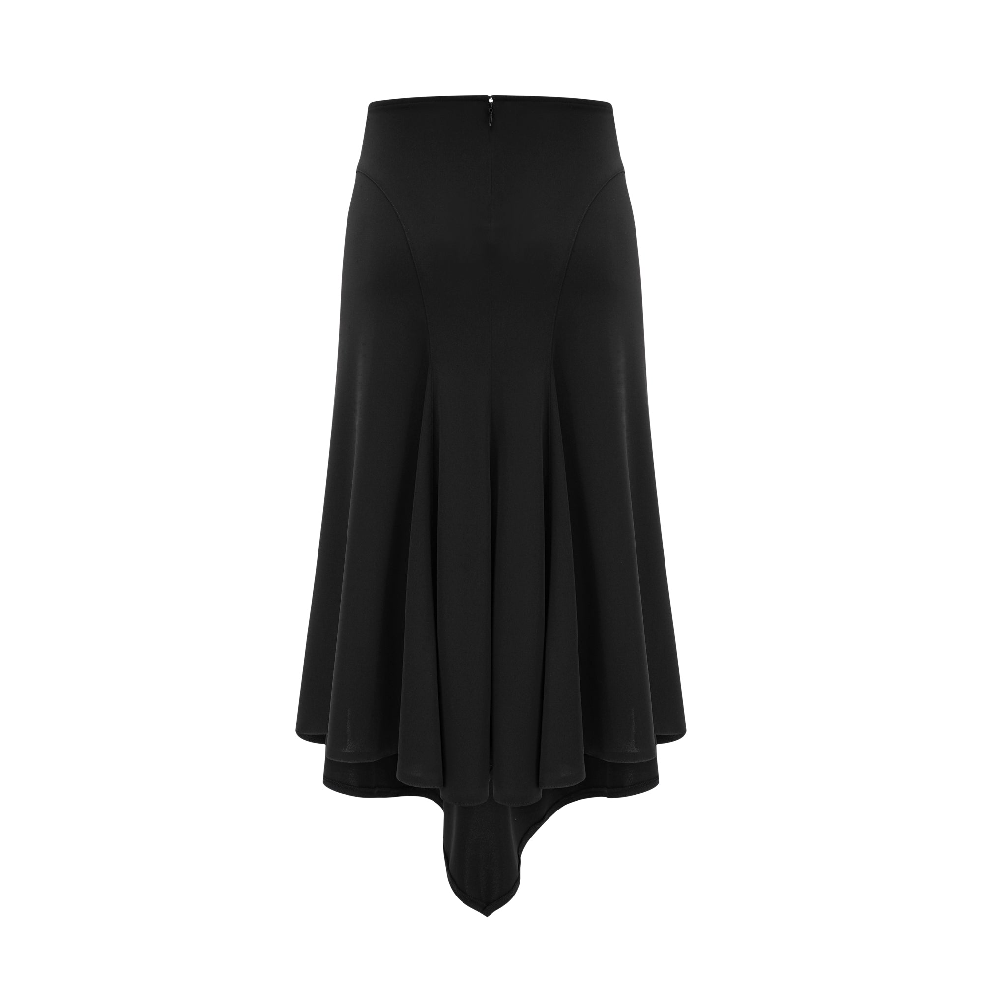 Caribe logo-plaque midi skirt - Black