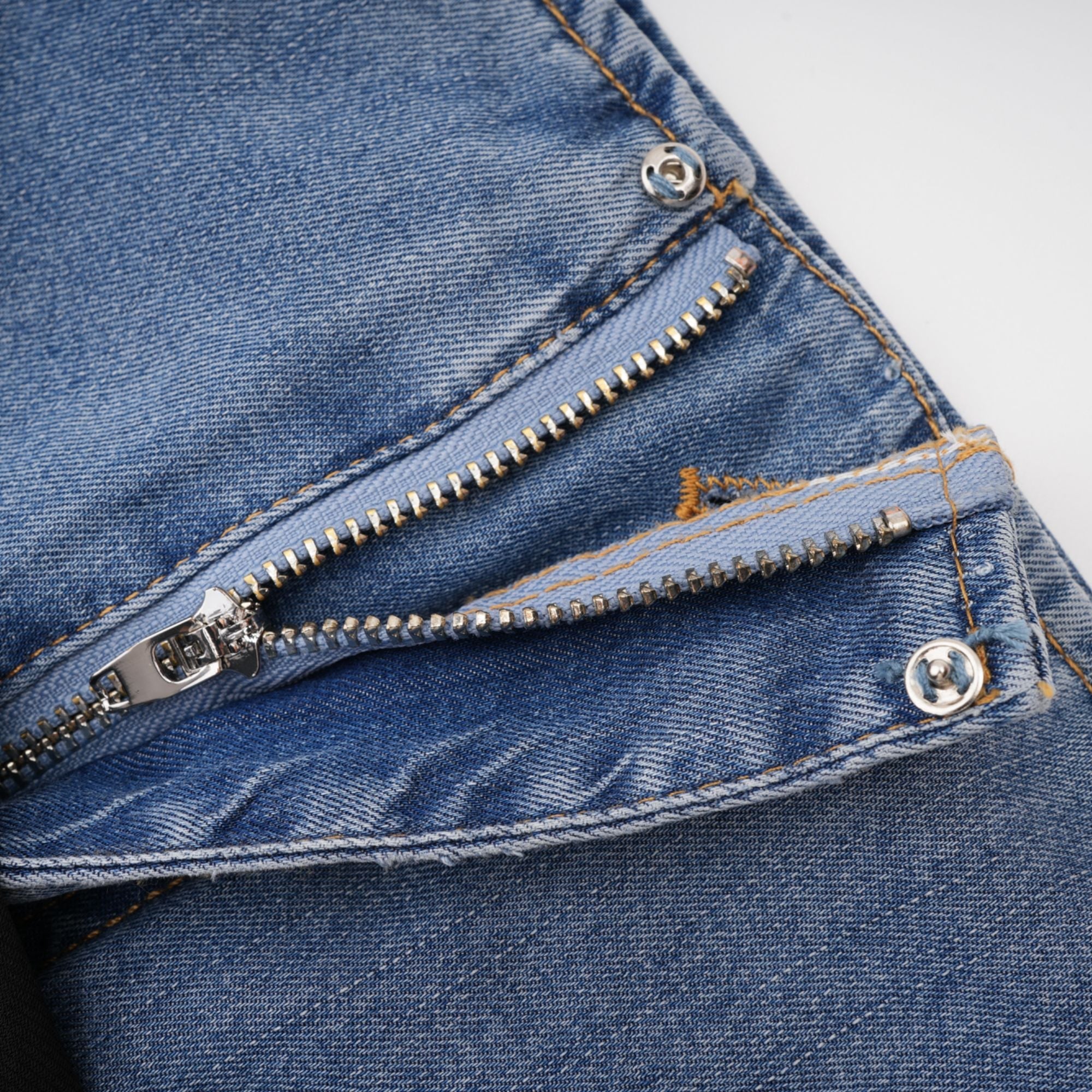 Nala jersey-panelled denim top & skirt matching set (Final Sale)