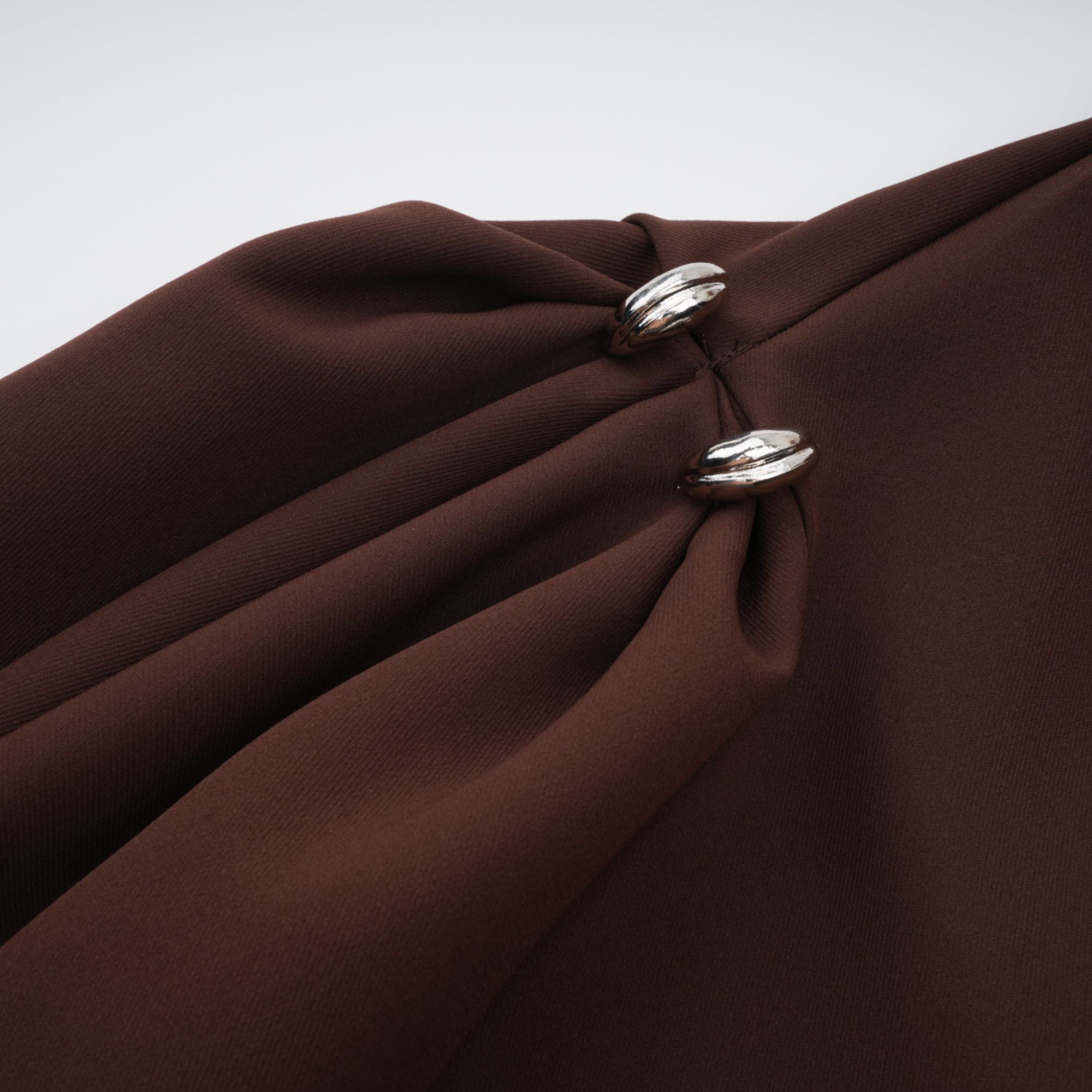 Jenifier brown asymmetrical midi dress