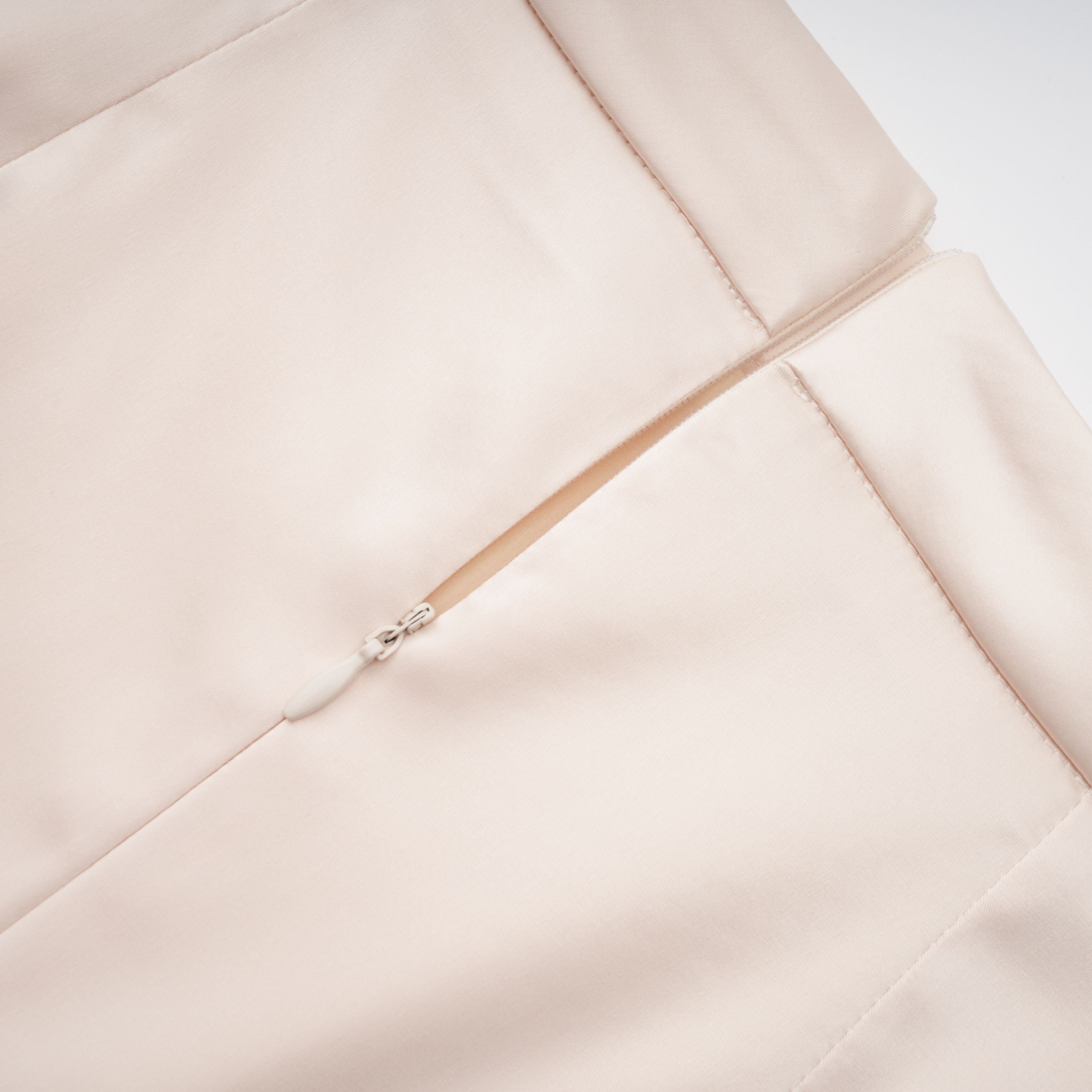 Roxanne Neutral Mock Neck Blouse & Mermaid Skirt Set (Final Sale-US Only)