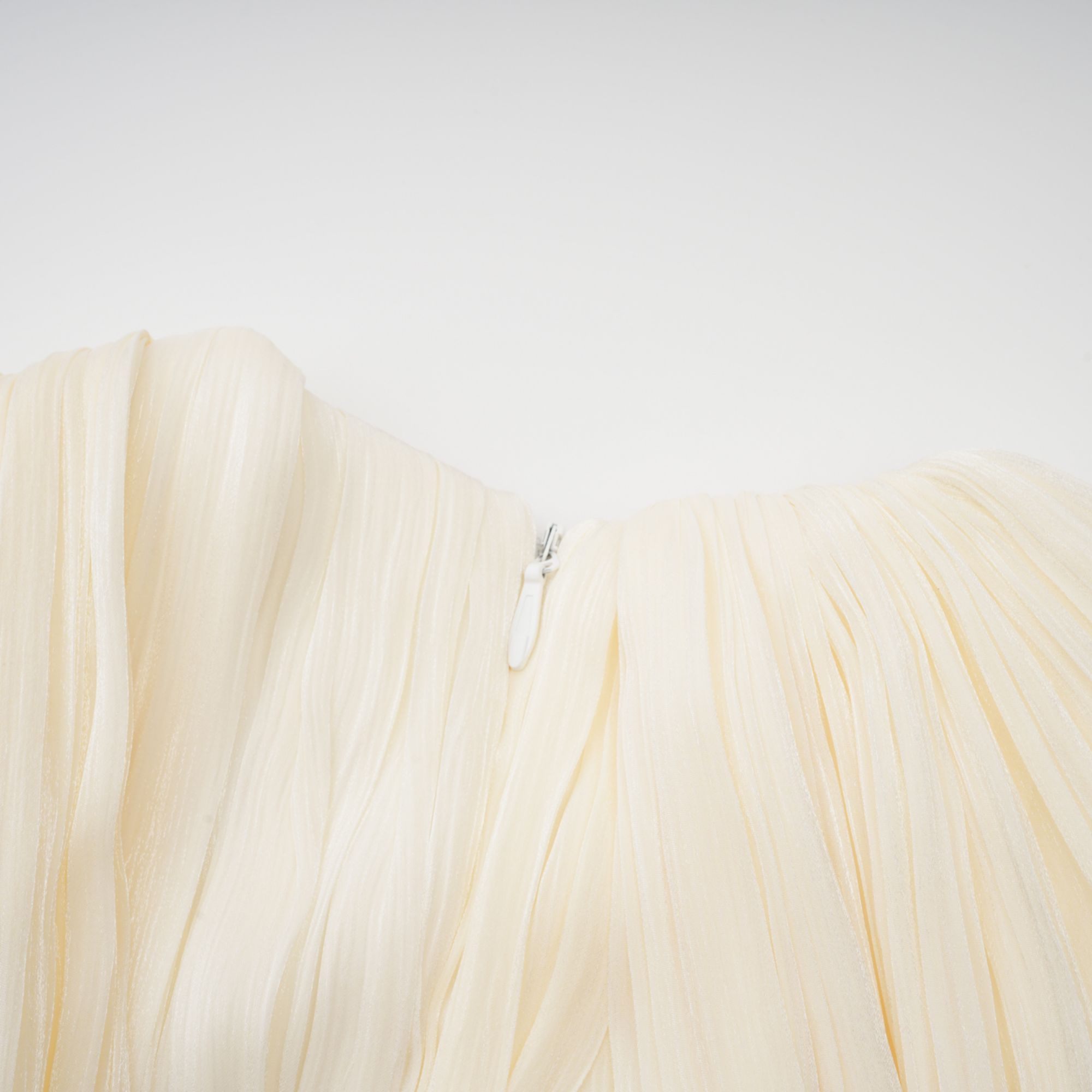 Cyrielle Pleated Mini Dress with Ribbon Design Accent (Final Sale-US Only)