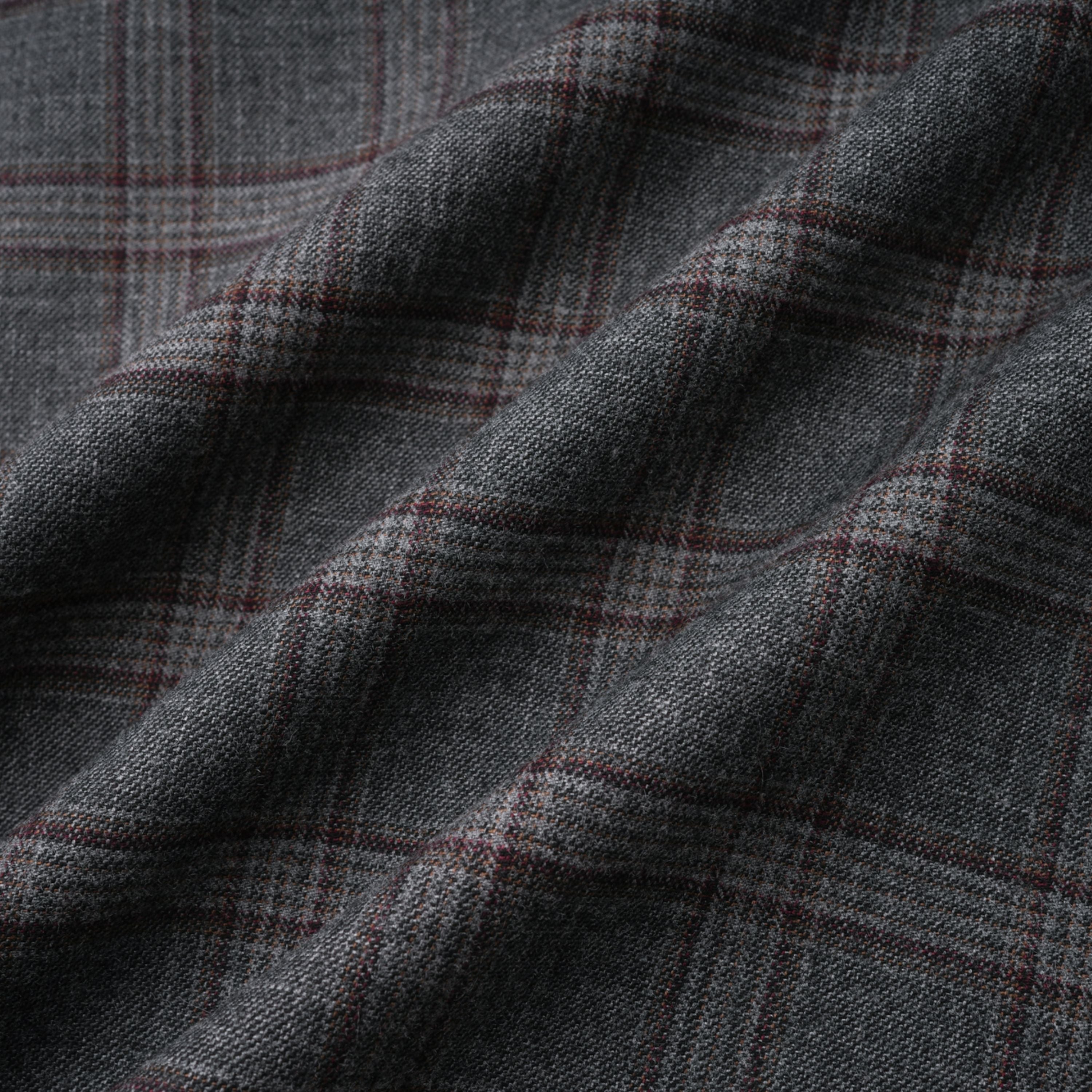 Serena Grey Cut Out Checked Blazer & Skirt Set