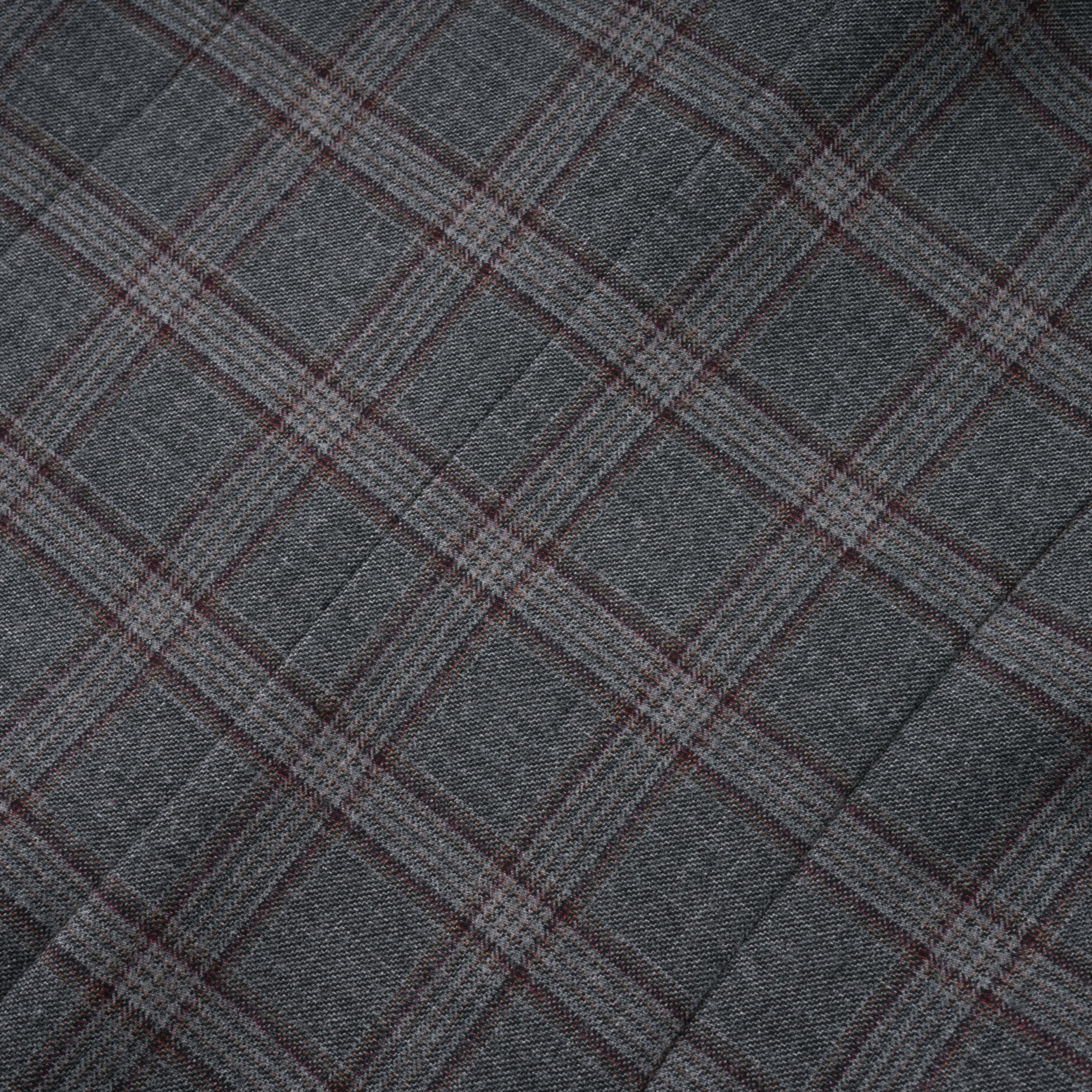 Serena Grey Cut Out Checked Blazer & Skirt Set