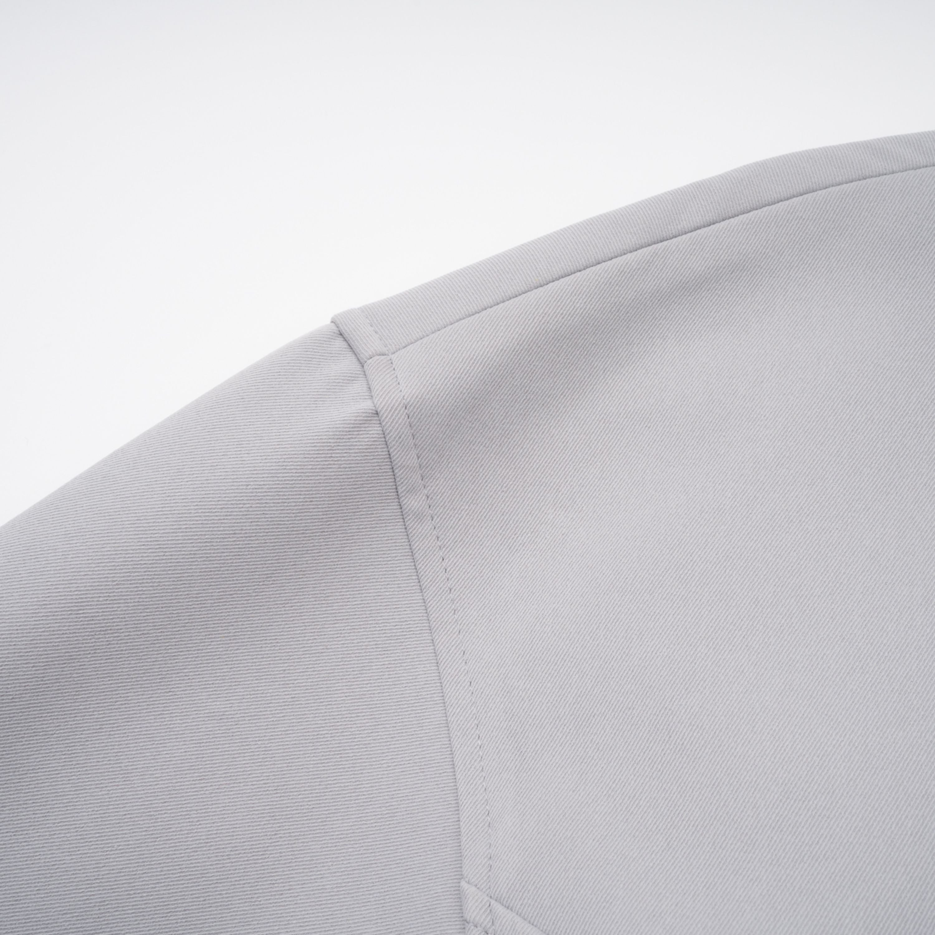 Vilma Grey Leather Collar Hunting Jacket