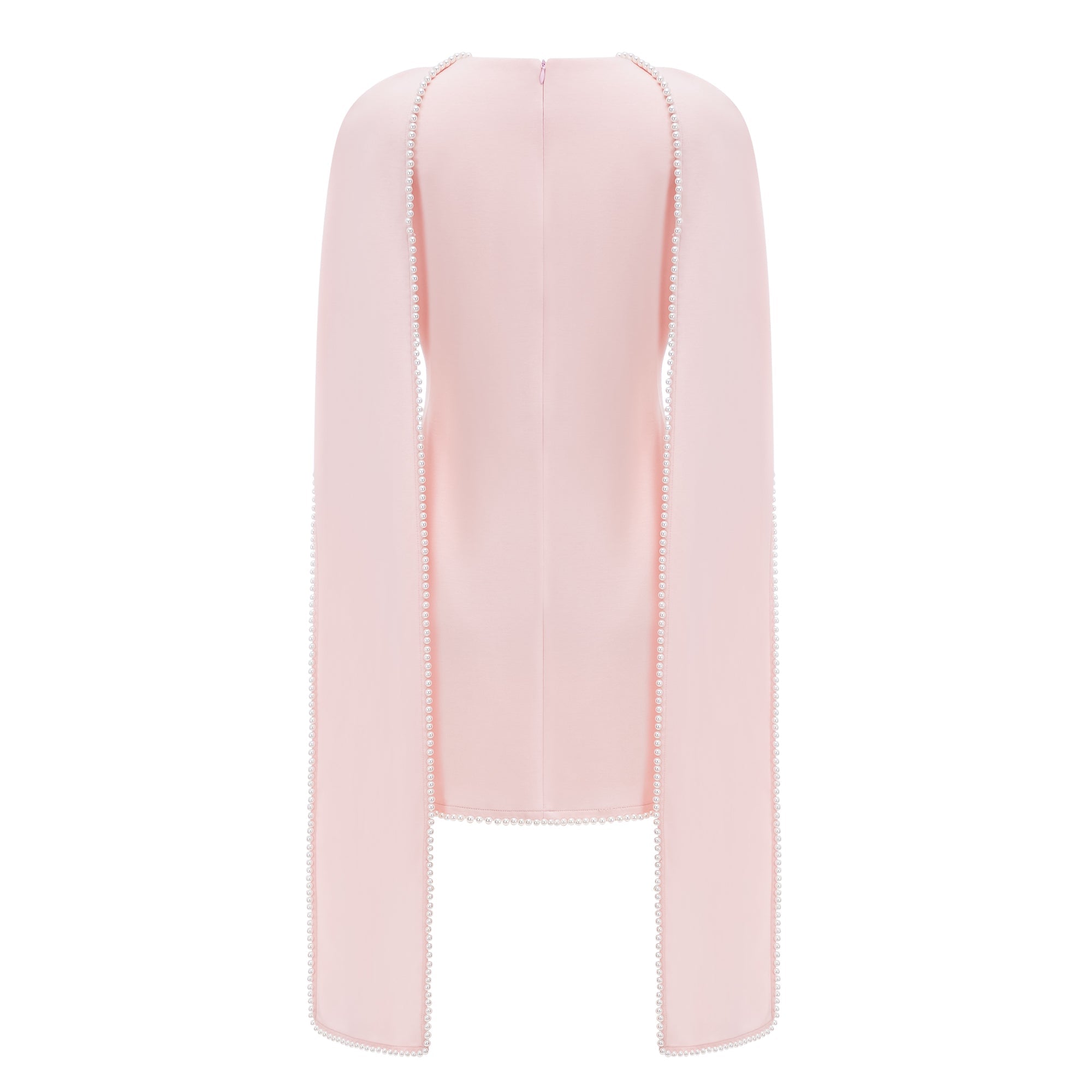 Piroska Pink Sleeveless Pearl Trim Mini Dress (Final Sale-US Only)