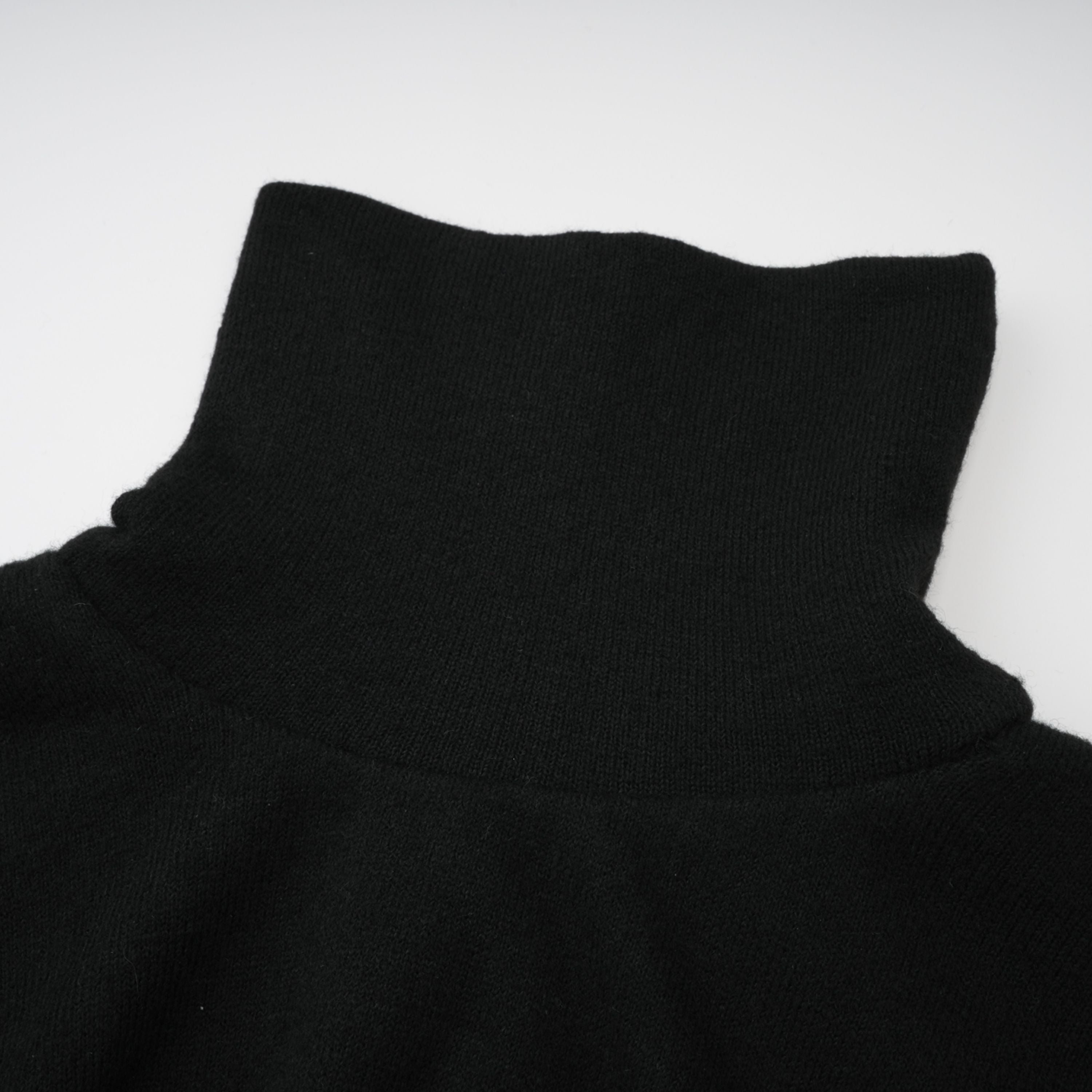 Filomena Black Layered Asymmetrical Knit Cape Top (Final Sale)