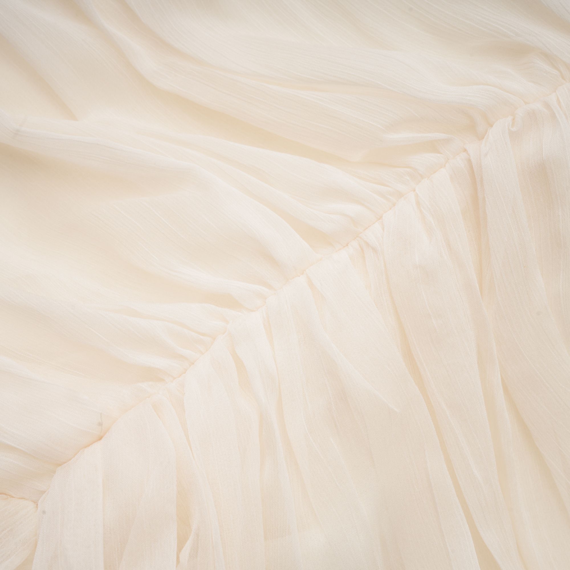 Thibaulte tuck-detail pleated tulle mini dress - White