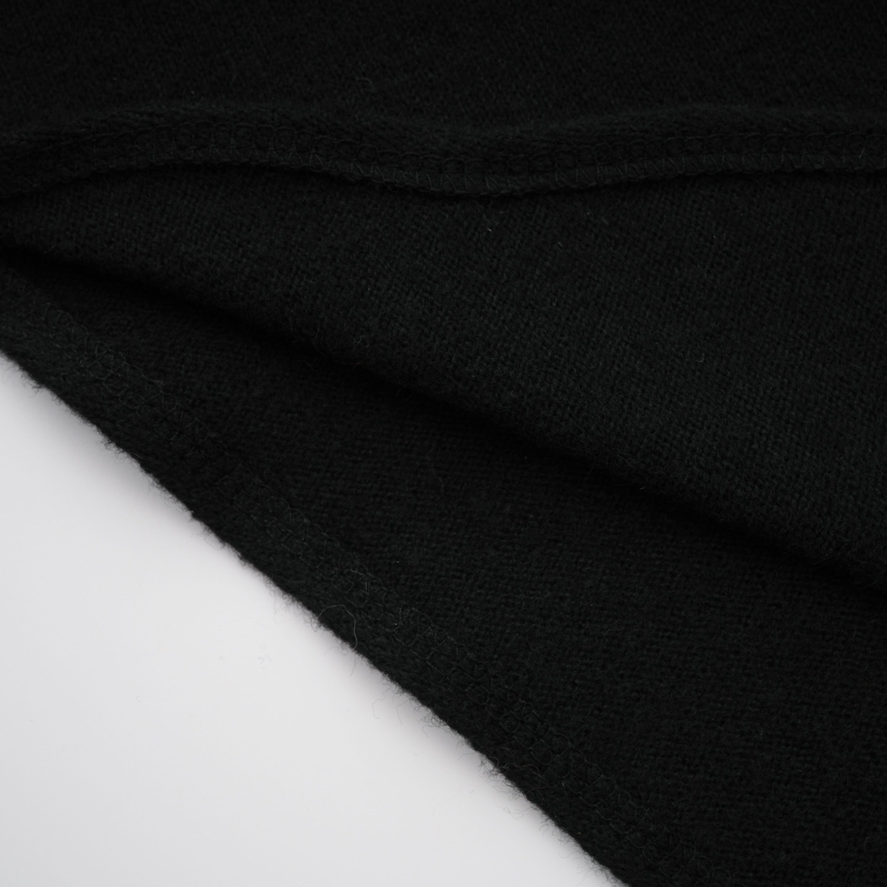 Filomena Black Layered Asymmetrical Knit Cape Top (Final Sale)